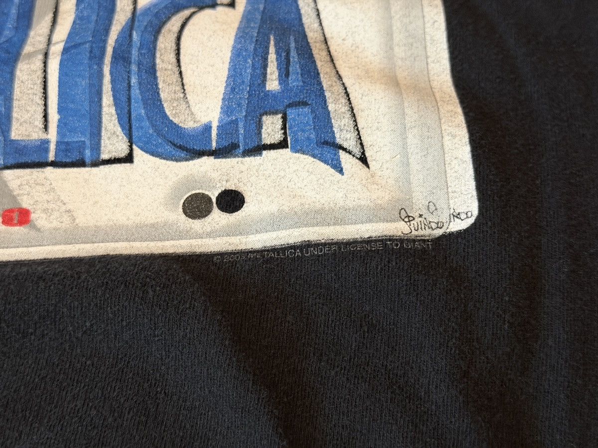 Band Tees 2003 METALLICA Vintage Driver License San Fran Thrashed Tee Size US L / EU 52-54 / 3 - 7 Thumbnail
