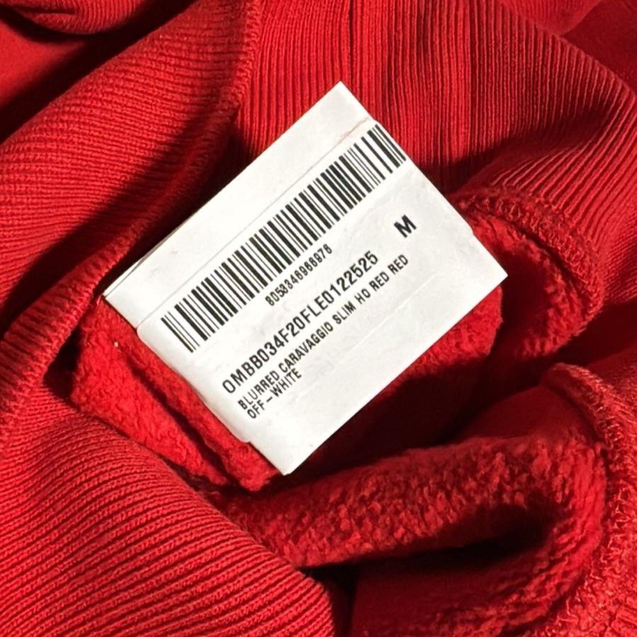 Off-White Red Blurred Caravaggio Arrows Hoodie Size US M / EU 48-50 / 2 - 6 Thumbnail