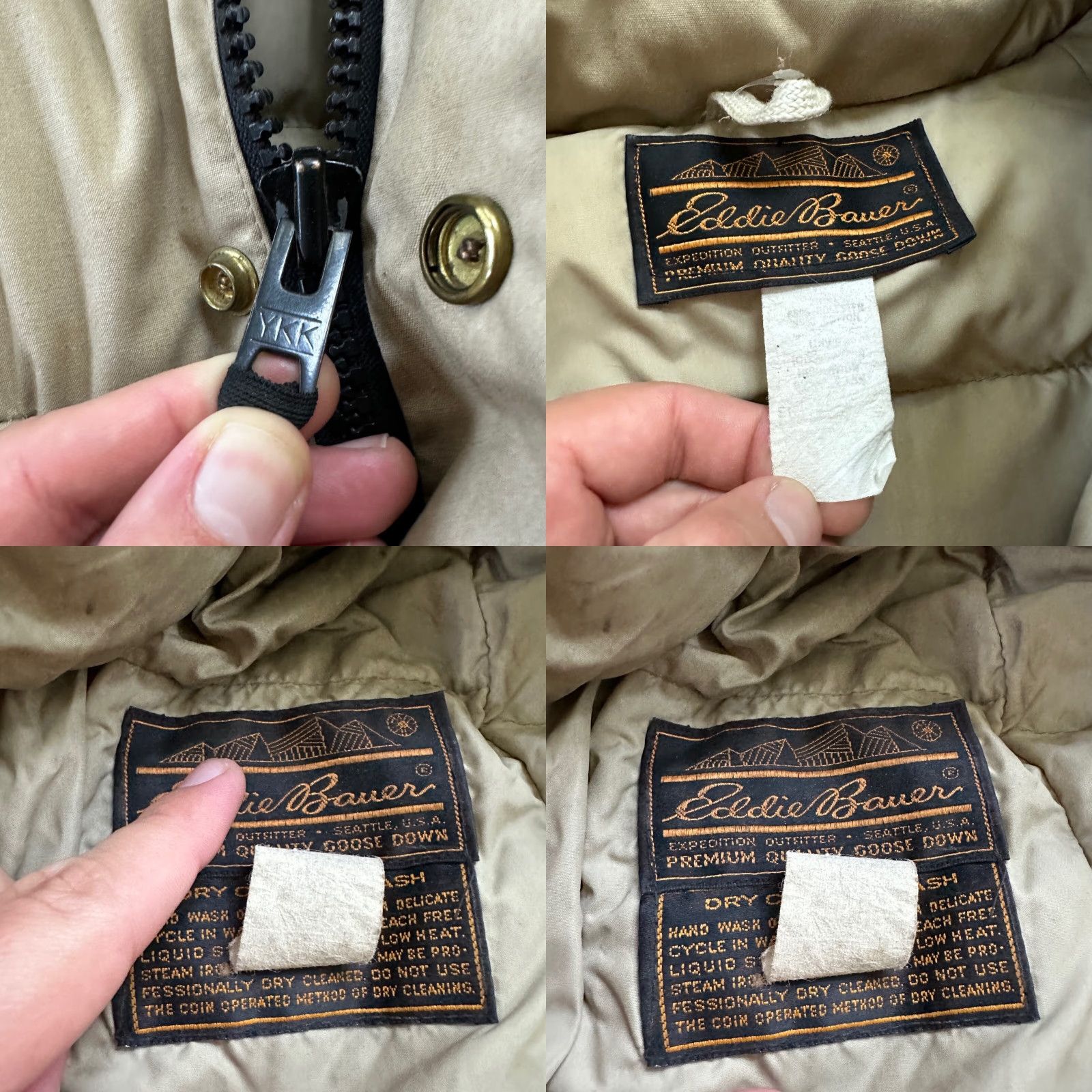 Eddie Bauer VINTAGE Eddie Bauer Down Puffer Parka Jacket Men’s L 70s Brown Zip Long Sleeve Wind-Resistant Mid-Length Size US L / EU 52-54 / 3 - 8 Thumbnail