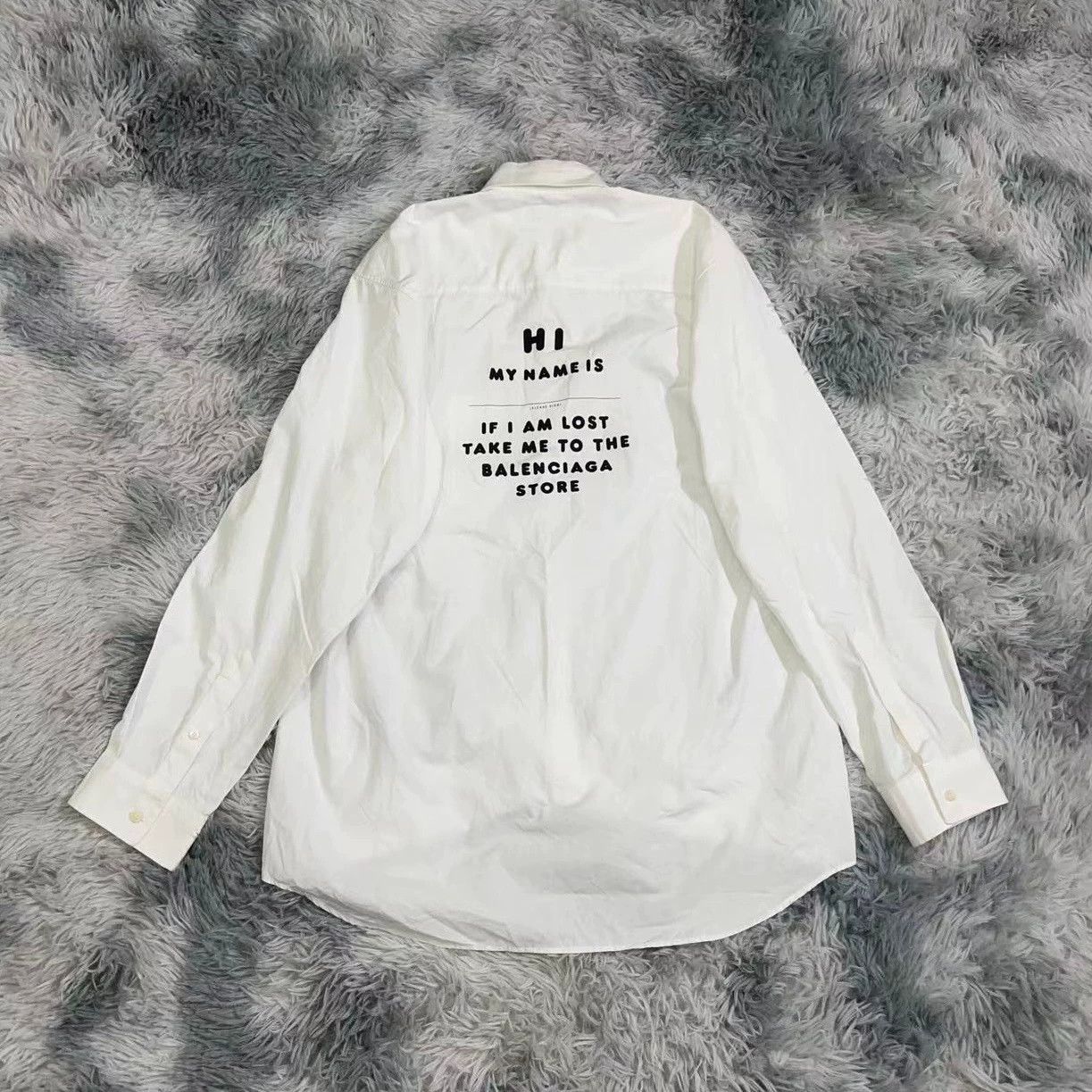 Balenciaga Balenciaga Letter Slogan Long Sleeve Shirt Size US XS / EU 42 / 0 - 1 Thumbnail