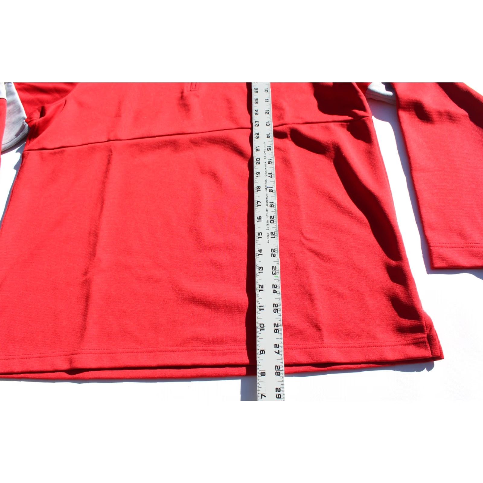 Nike VINTAGE Nike Dri Fit ¼ Zip Pullover Long Sleeve Shirt Mens L Red California 1/4 Zip Pullover Nike Shirt California Mens L Red Best Keywords Size US L / EU 52-54 / 3 - 4 Thumbnail