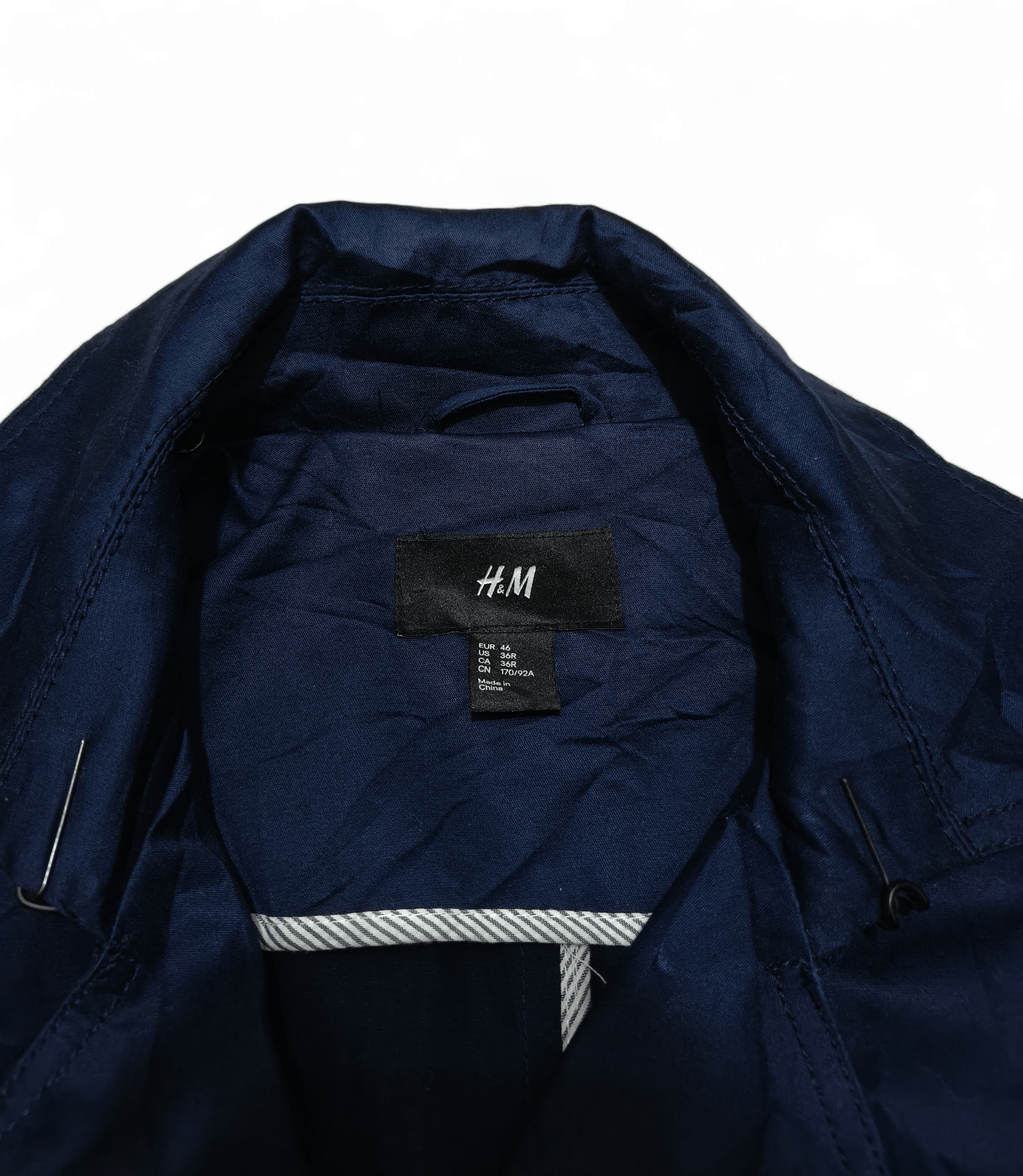 Other H&M Women's Navy Trench Coat Size XS / US 0-2 / IT 36-38 - 6 Thumbnail