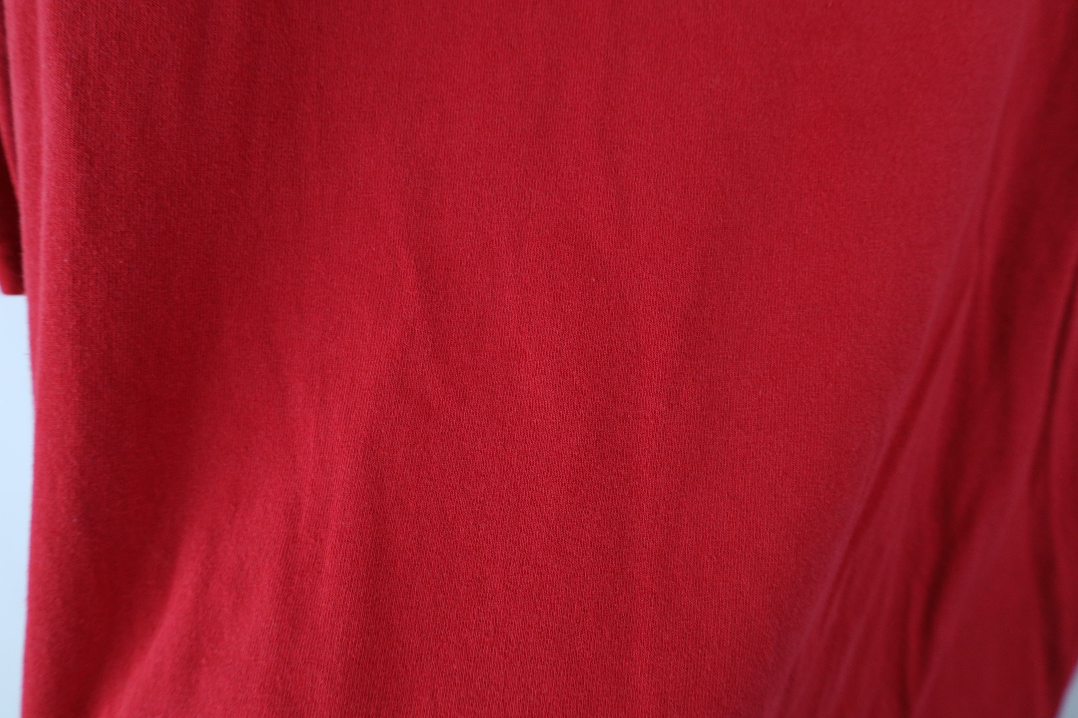 Adidas × Vintage Vintage Y2K 2003 Adidas Spell Out Short Sleeve T-Shirt Red Size US L / EU 52-54 / 3 - 10 Thumbnail
