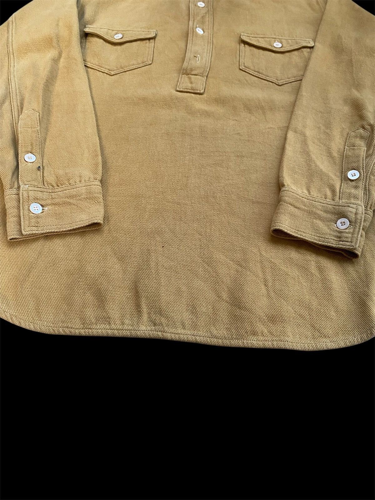Warehouse & Co. Warehouse & Co Half Button Workwear Double Pocket Work Shirt Size US M / EU 48-50 / 2 - 2 Thumbnail