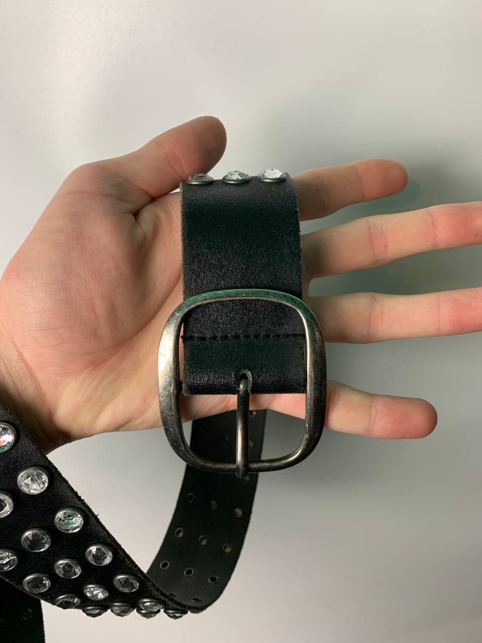 Japanese Brand Vintage streetwear Y2K AvantGarde leather belt Size ONE SIZE - 2 Thumbnail