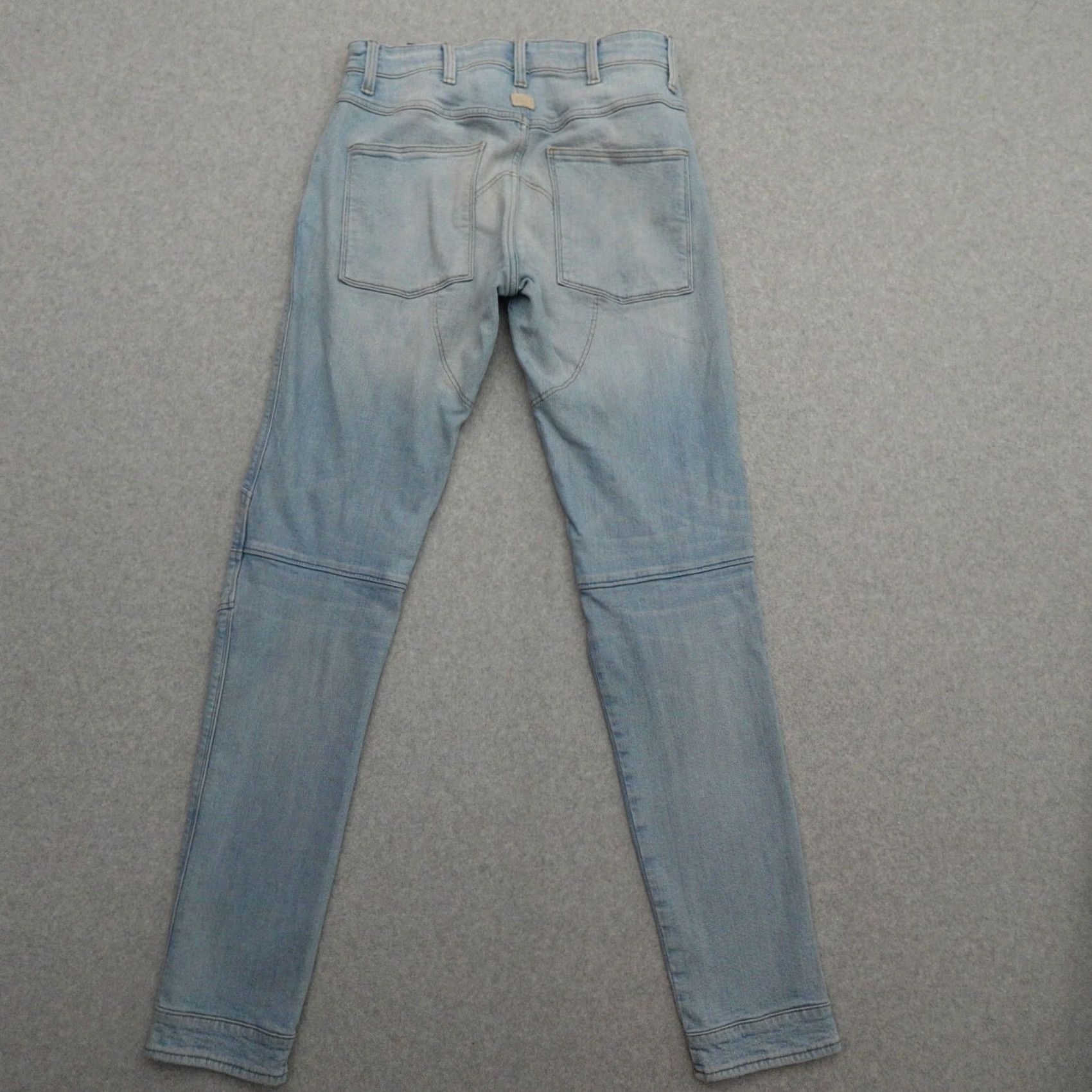 G-Star G-Star Jeans Slim 3D Distressed Light Wash Blue Mens 29 (29X33) Button Fly XS? Size US 29 - 2 Thumbnail