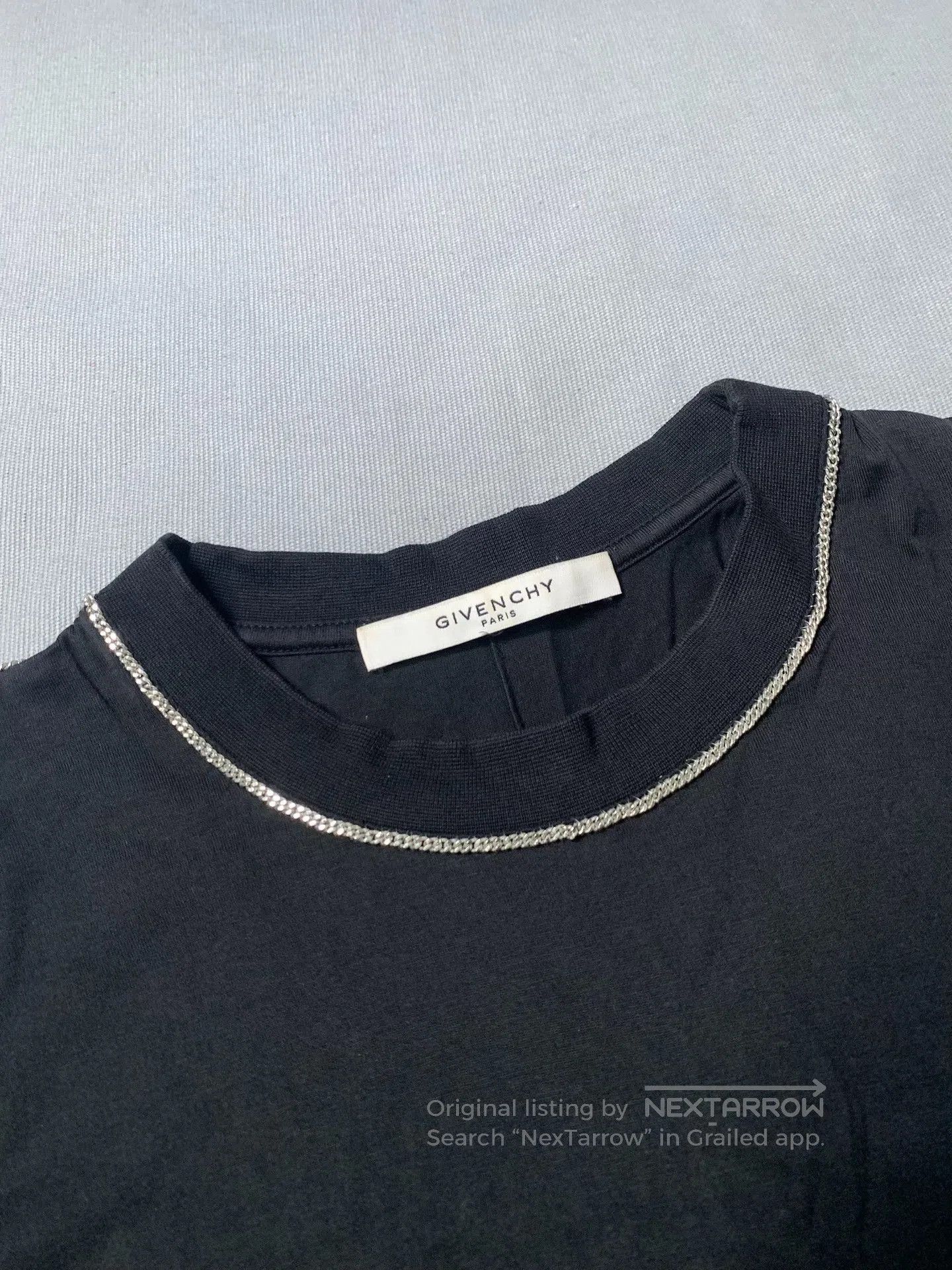 Givenchy Givenchy Silver Chain Short Sleeve Top. Size XS / US 0-2 / IT 36-38 - 1 Thumbnail