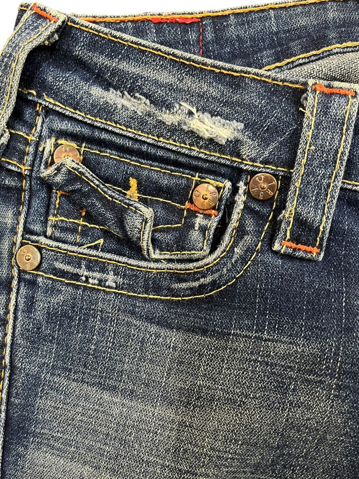 True Religion Vintage True Religion Joey Flare Clawmark Denim Size US 26 / EU 42 - 5 Thumbnail