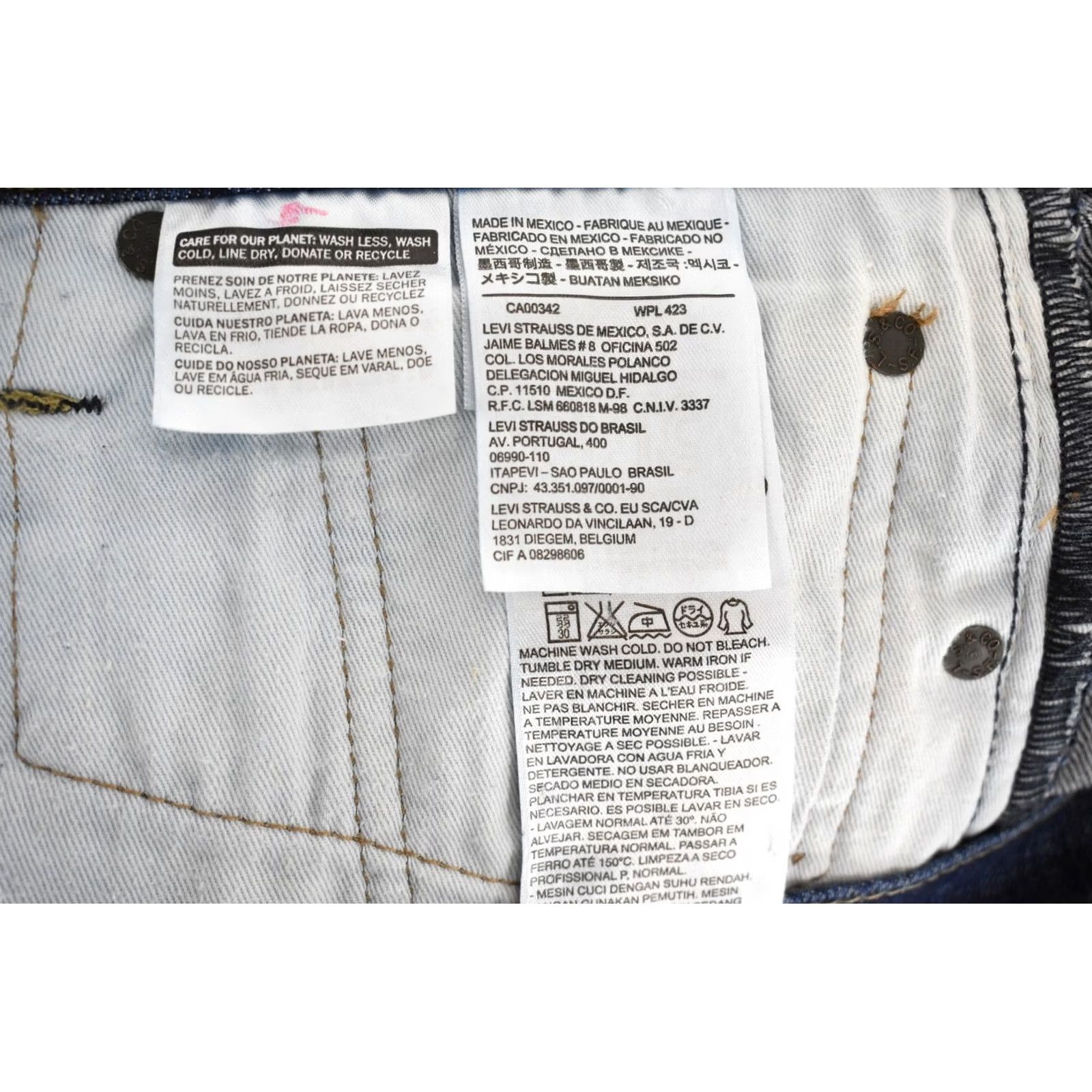 Levi's Levi's 508 Jeans Men Regular Tapered W31/L32 Blue Denim Pants Size US 31 - 7 Thumbnail