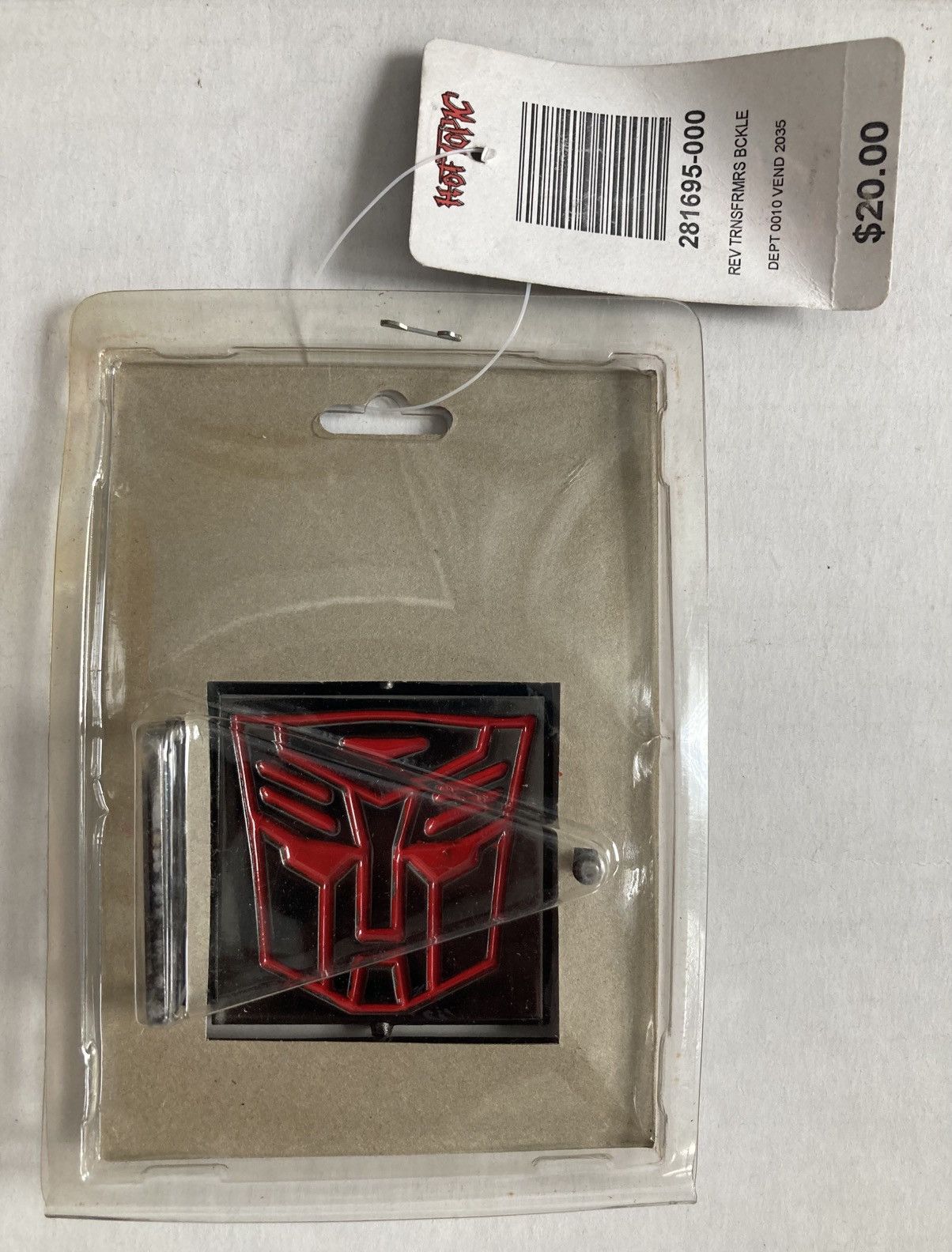 Transformers TRANSFORMERS AUTOBOT DECEPTICON REVERSIBLE BELT BUCKLE 2005 Size ONE SIZE - 6 Thumbnail