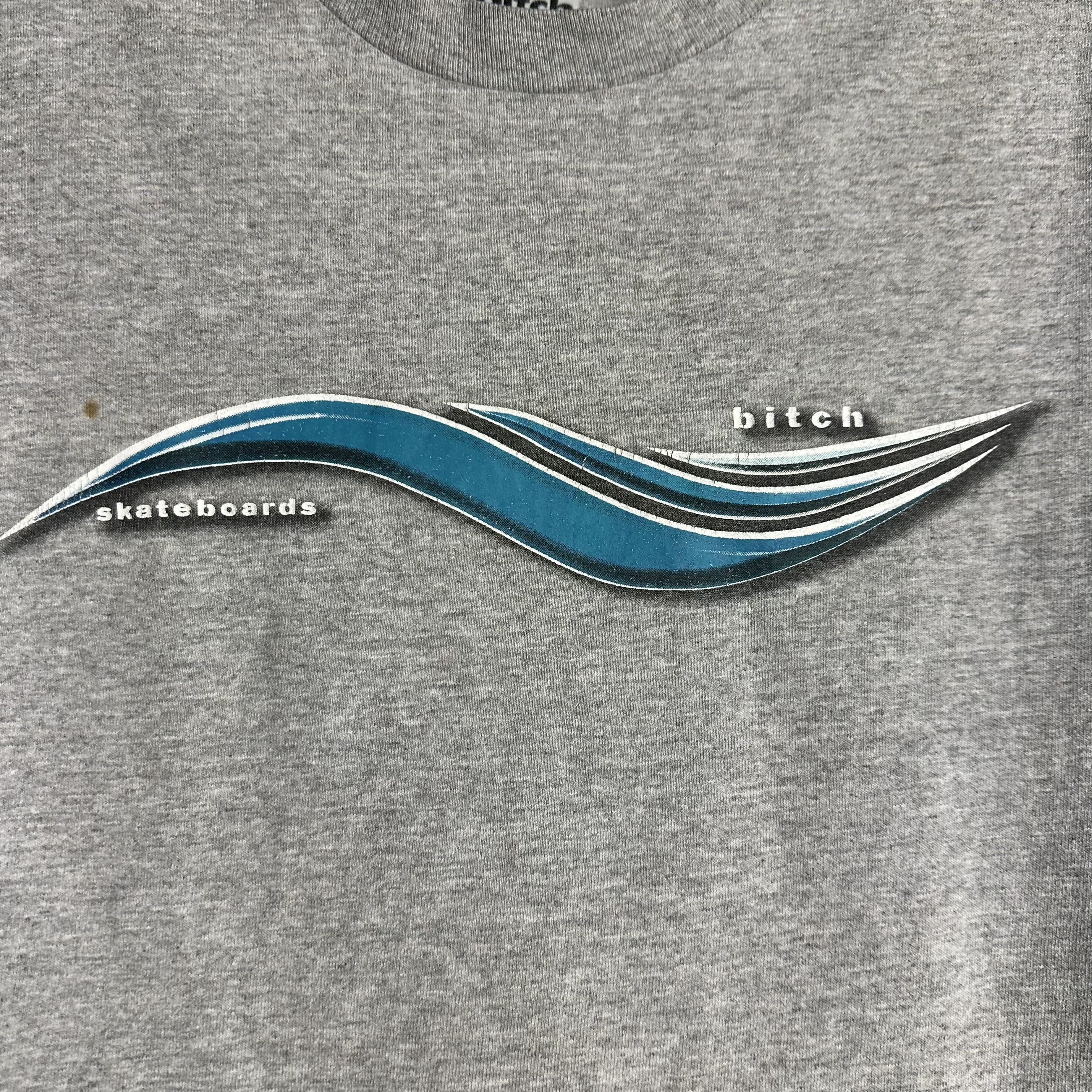 Vintage 🔥RARE🔥 Vintage Bitch Skateboard T-shirt Single Stich Size US M / EU 48-50 / 2 - 3 Thumbnail