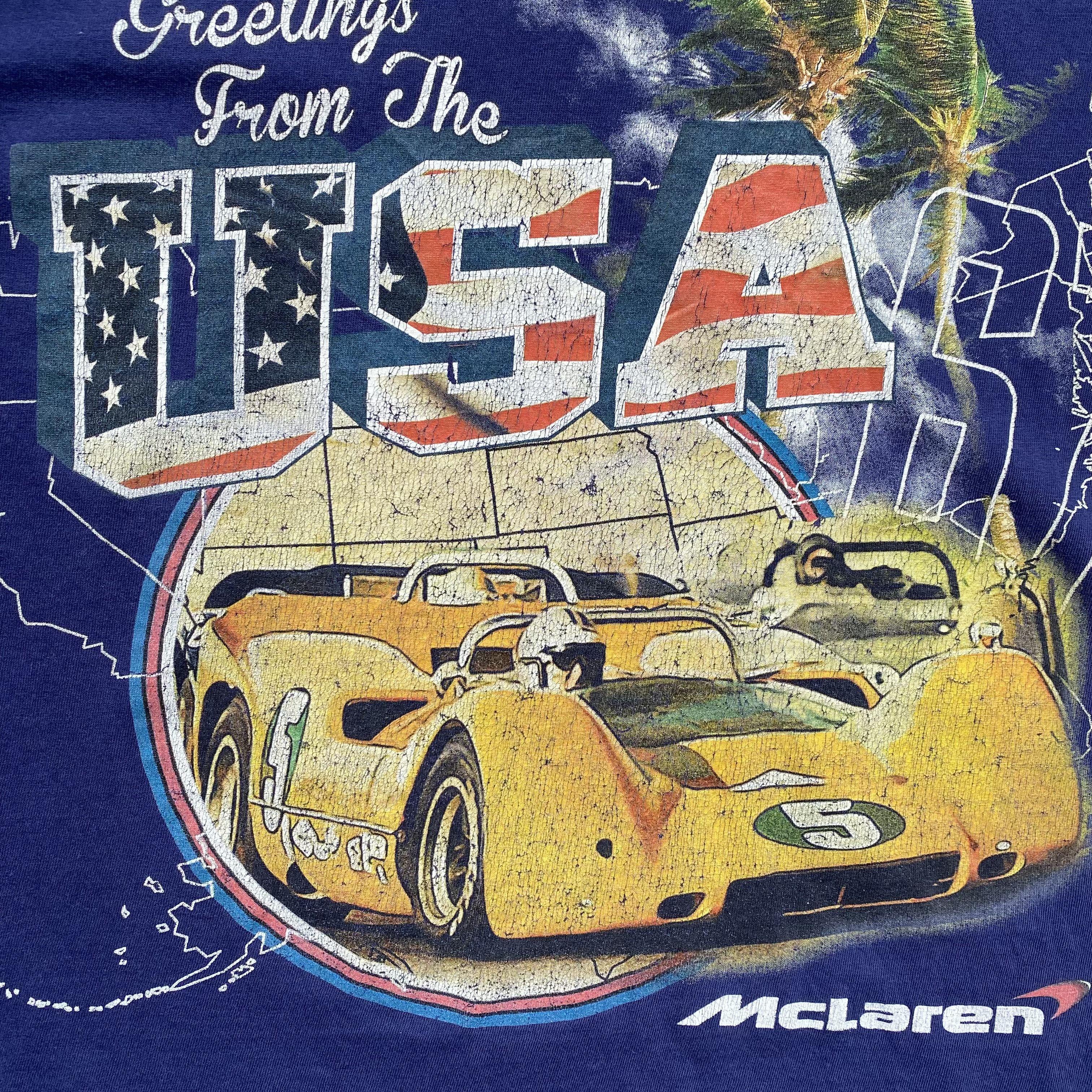 Ferrari 🏎️ USA Racing Mc Laren Honda Tee Vintage Style F1 Marlboro Size US XL / EU 56 / 4 - 5 Thumbnail