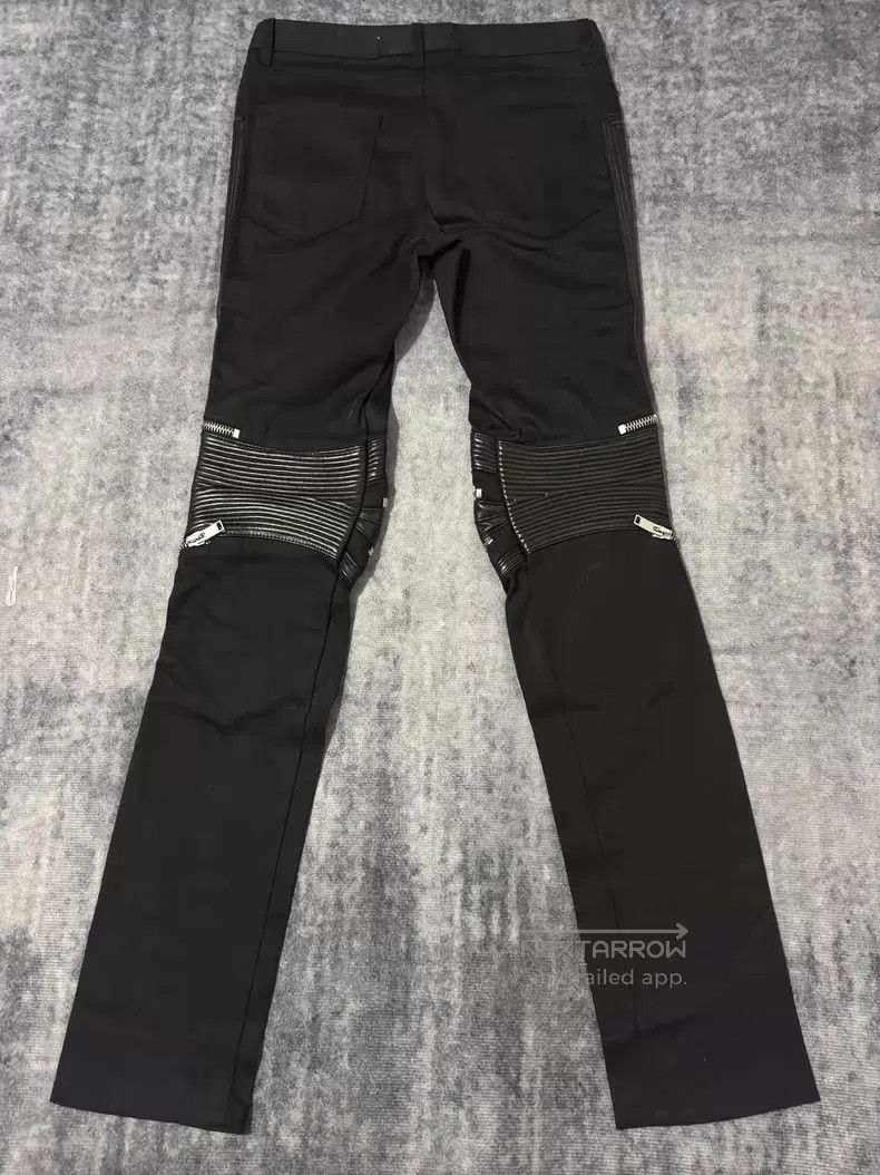Saint Laurent Paris Saint Laurent Paris Multi-zipper Lamb Fur Patched Biker Je Size US 30 / EU 46 - 2 Thumbnail