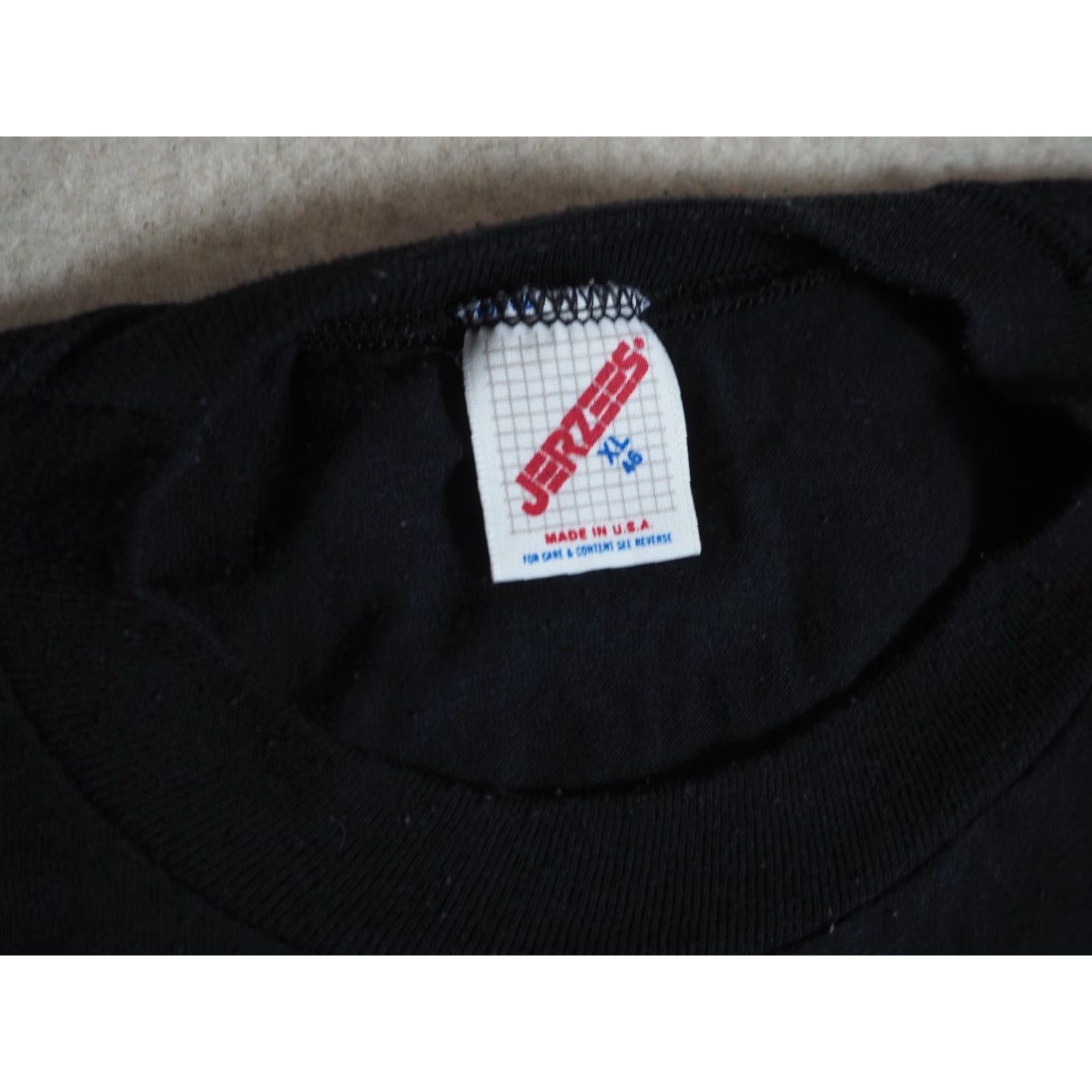 Jerzees VTG Jerzees Kiss Ass Joke Humor Faded Black USA Tank Top T-Shirt Mens L Size US L / EU 52-54 / 3 - 4 Thumbnail