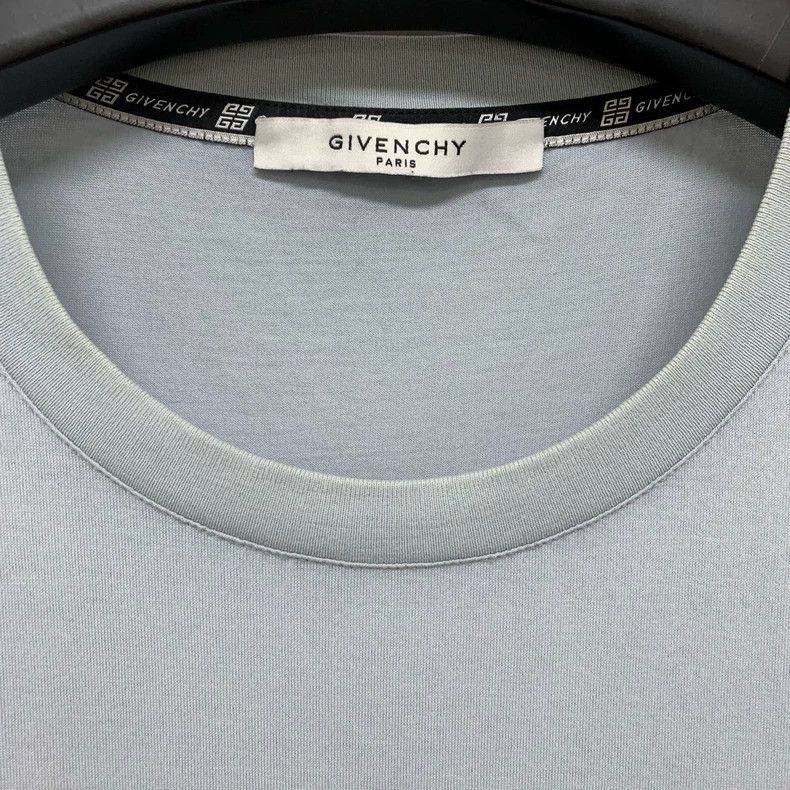 Givenchy Givenchy Mist Blue Short Sleeve with Front Logo Design 2506 Size US XXL / EU 58 / 5 - 2 Thumbnail