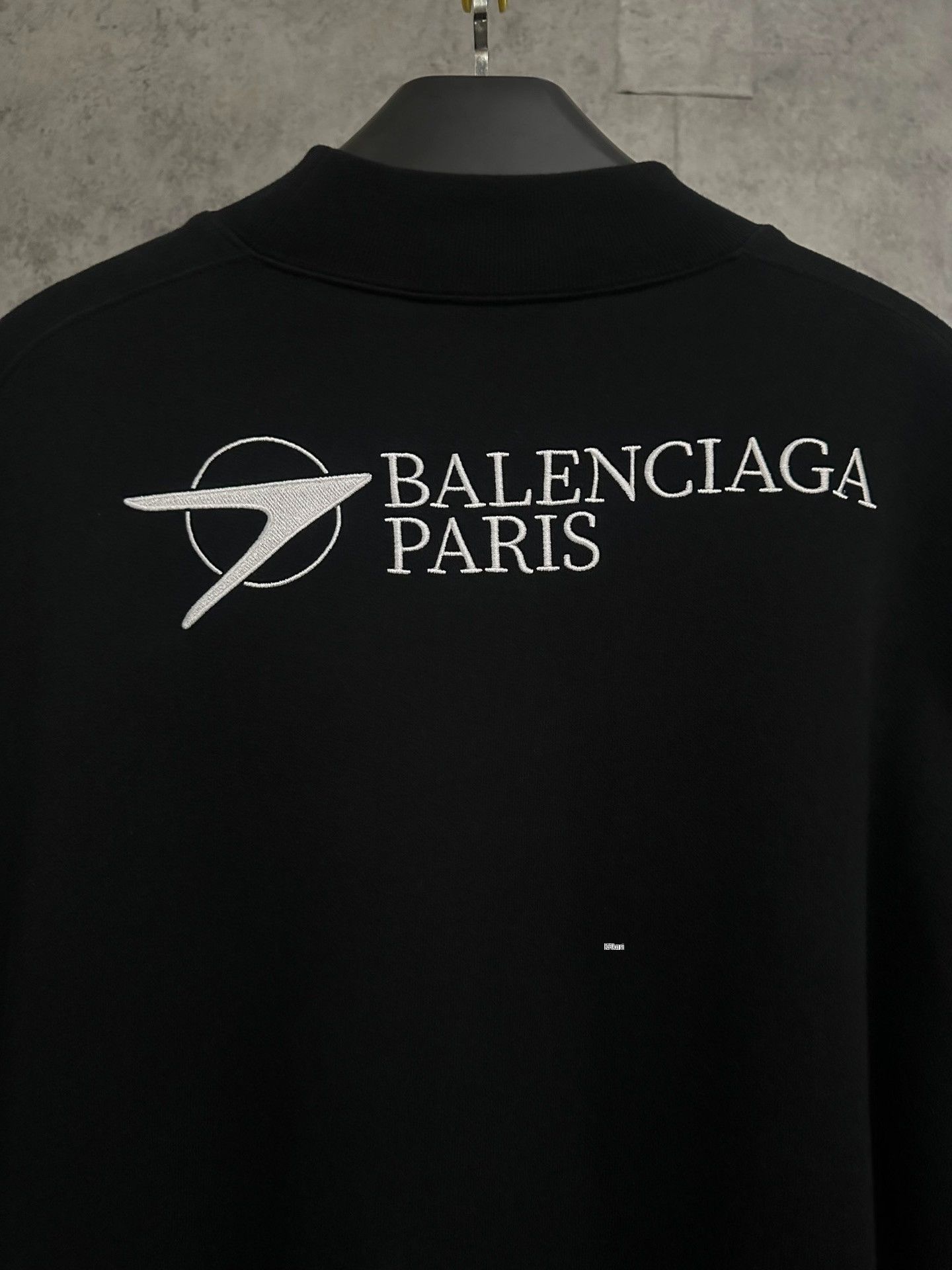 Balenciaga Balenciaga Embroidered Logo Round Neck Sweatshirt Size US XS / EU 42 / 0 - 5 Thumbnail