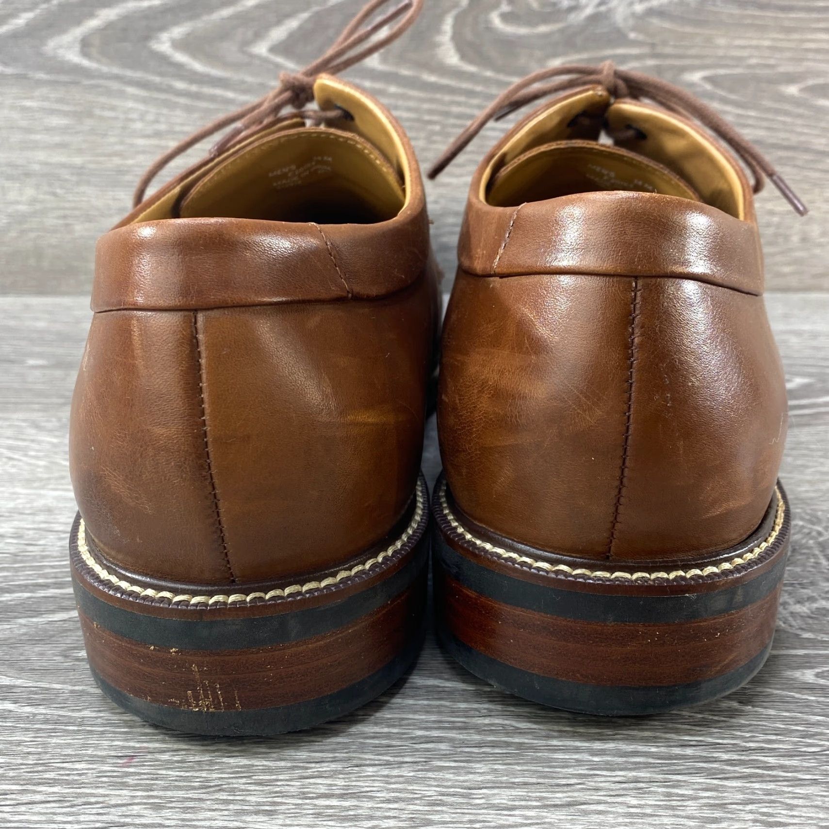 Cole Haan Cole Haan Grand.Os Mens Size 14 M Oxford Cap Toe Brown Leather Dress Shoes C20153 Size ONE SIZE - 6 Thumbnail