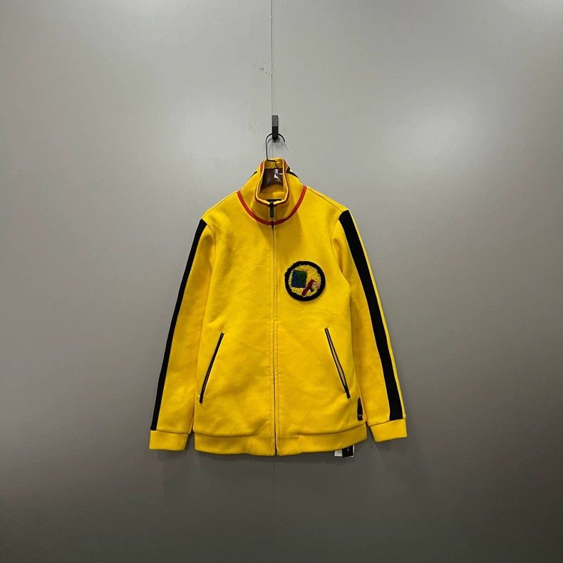 Fendi FENDI Black Yellow Shearling Logo Jacket Size US M / EU 48-50 / 2 - 1 Thumbnail
