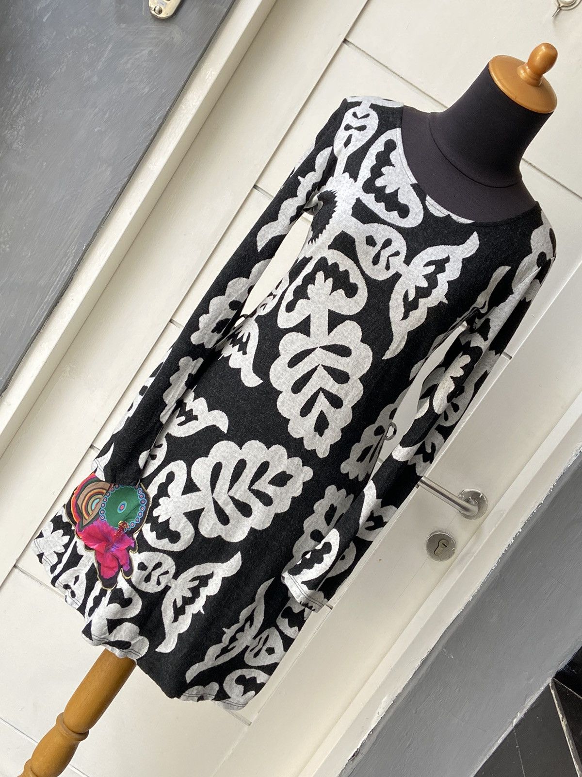 Desigual DESIGUAL Motive Midi Dress Size XS / US 0-2 / IT 36-38 - 3 Thumbnail