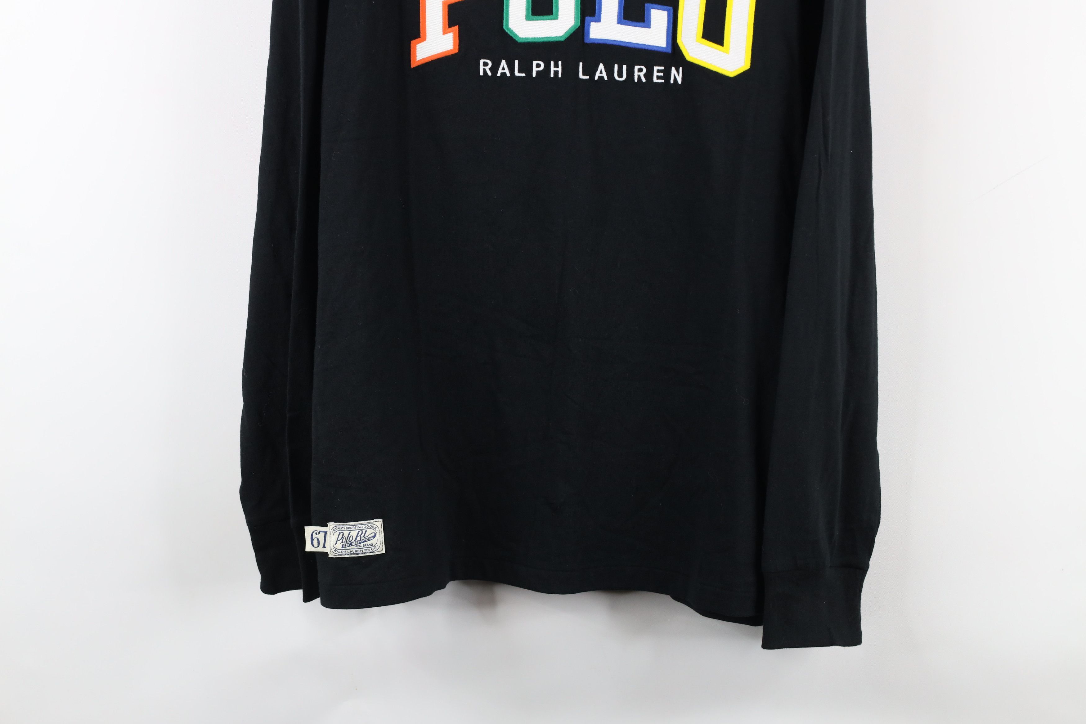 Ralph Lauren Deadstock Ralph Lauren Out Block Letter Long Sleeve T-Shirt Size US M / EU 48-50 / 2 - 3 Thumbnail