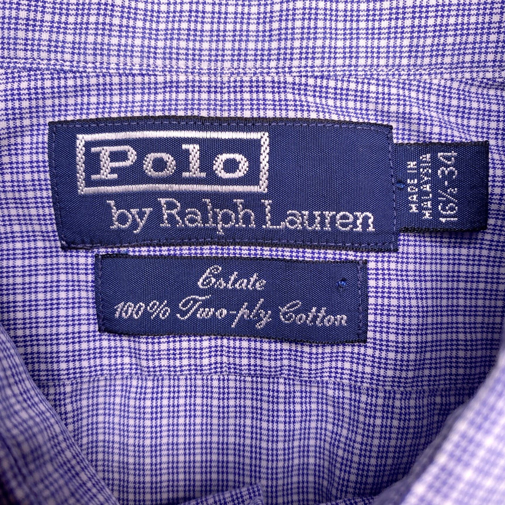 Polo Ralph Lauren Polo Ralph Lauren Estate Fit Shirt Mens 16.5 34 Blue Two Ply Cotton Button Up Regular Casual Classic Preppy Shirt Mens Blue 16.5 34 Size US XL / EU 56 / 4 - 6 Thumbnail