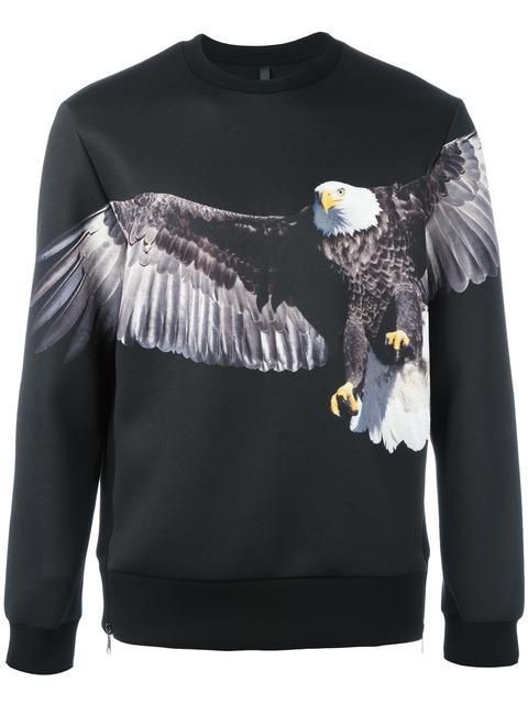 Neil Barrett Neoprene eagle sweater Size US M / EU 48-50 / 2 - 2 Thumbnail