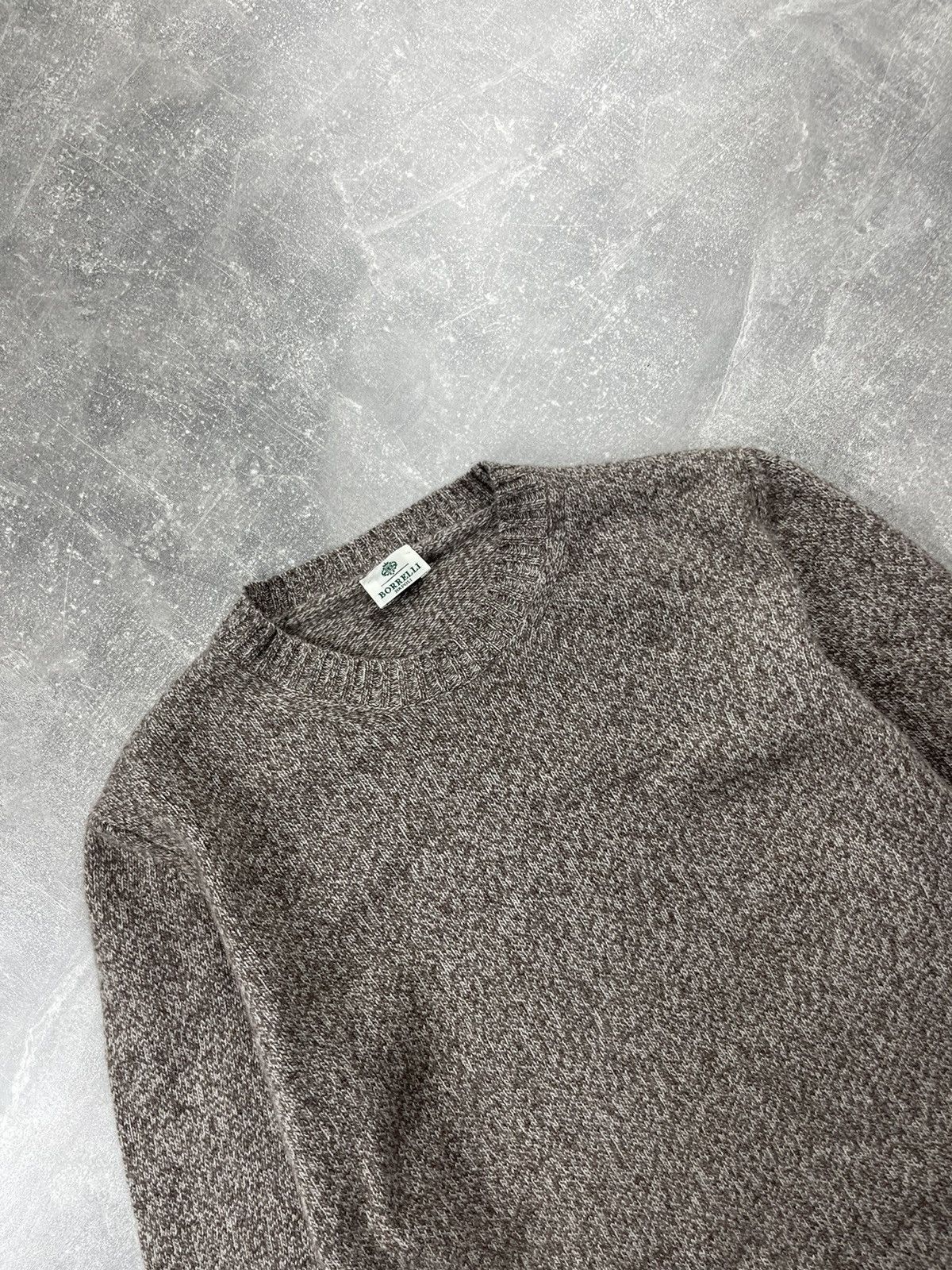 Borriello Napoli Borrelli Napoli Superfine Merino Wool Cashmere Sweater Taupe Size US S / EU 44-46 / 1 - 4 Thumbnail