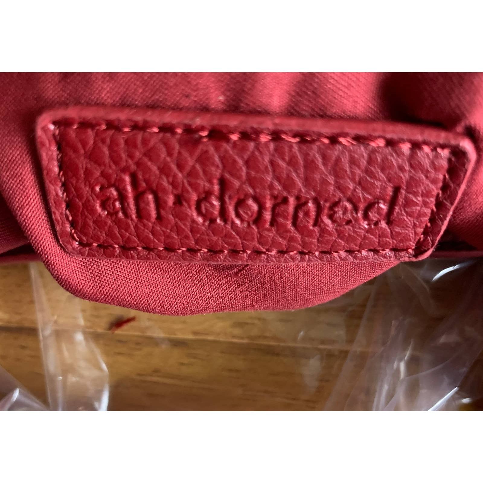 Other AHDORNED Red Purse North/South Double Handle Tote Size ONE SIZE - 4 Thumbnail