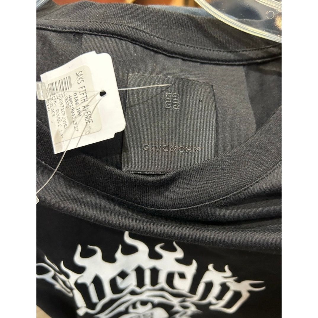 Givenchy Givenchy Black Graphic Logo T-Shirt Size US XXL / EU 58 / 5 - 8 Thumbnail