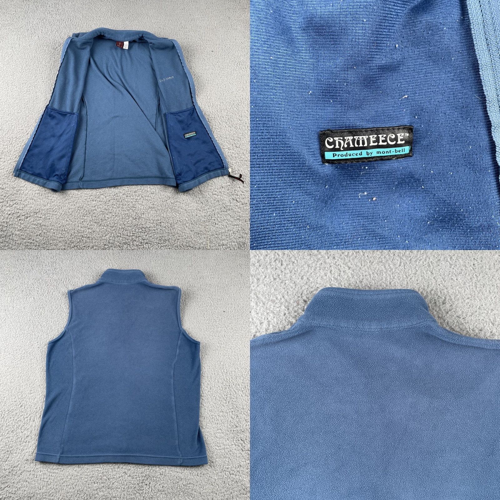Montbell VINTAGE Mont Bell Fleece Zip-Up Vest Women’s S Blue Made In Japan Aruc Size S / US 4 / IT 40 - 8 Thumbnail