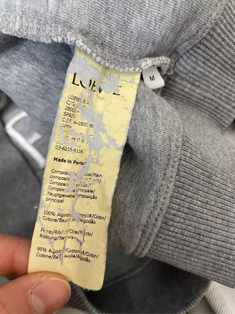 Loewe LOEWE Gray reverse embroidered Logo round neck sweater Size M / US 6-8 / IT 42-44 - 3 Thumbnail
