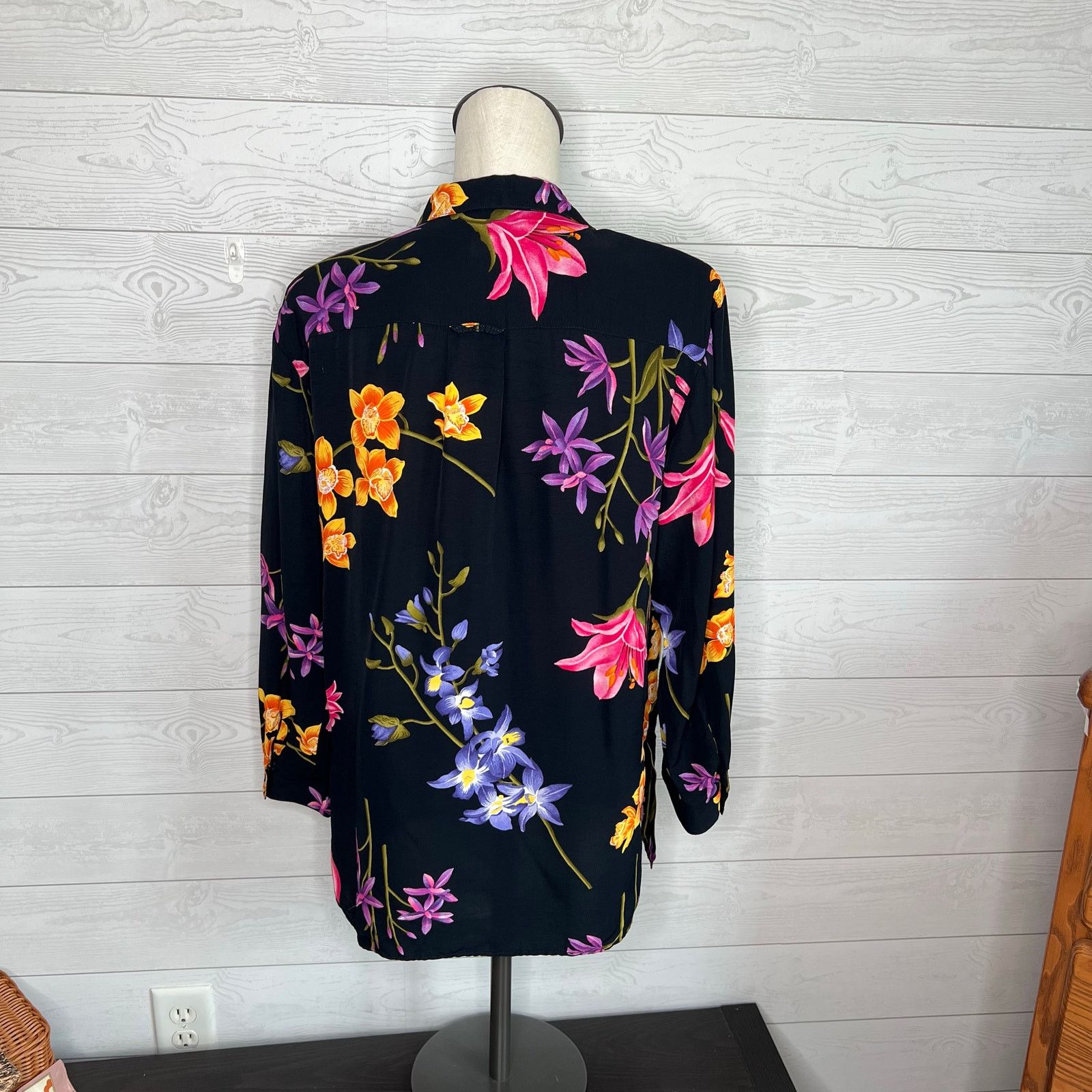 Other Norton McNaughton 80's floral button up blouse Size Med Size M / US 6-8 / IT 42-44 - 4 Thumbnail