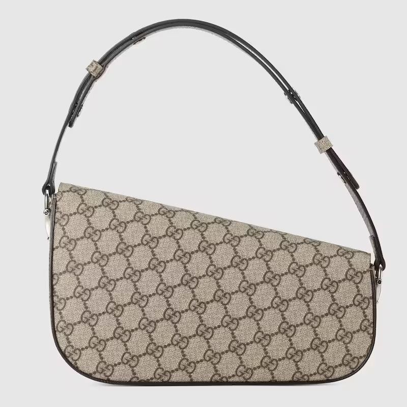 Gucci o1s1wg110225 Size:OS/ Horsebit Mini Shoulder Bag Beige/Brown Size ONE SIZE - 5 Thumbnail