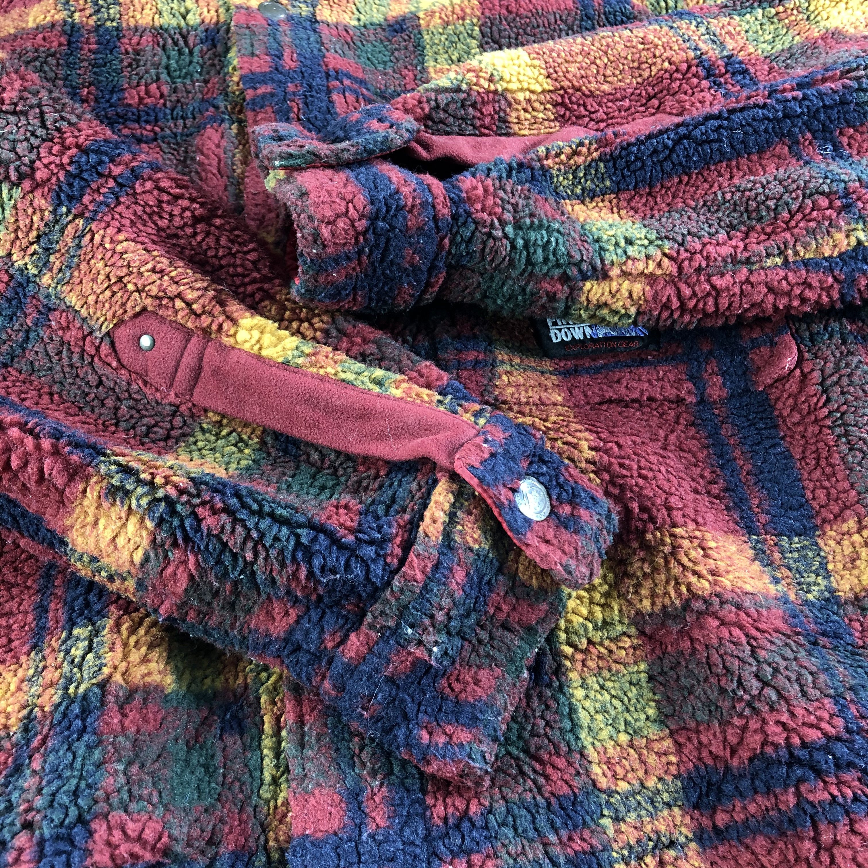 Japanese Brand First Down Fleece Plaid Jacket -JC291 Size US M / EU 48-50 / 2 - 4 Thumbnail