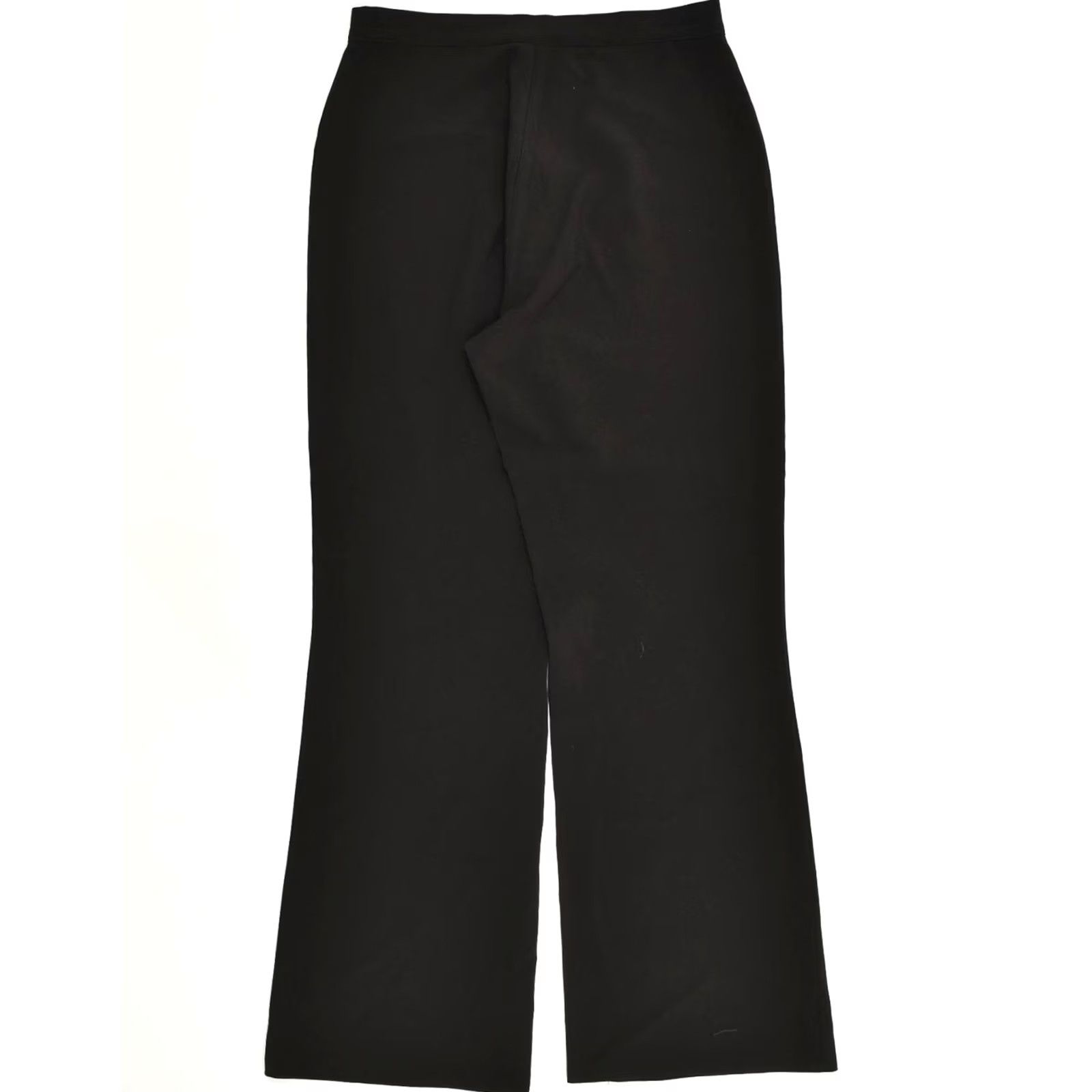 Vintage VINTAGE Womens Flare Casual Trousers W30 L31 Black AU74 Size 30" / US 8 / IT 44 - 2 Thumbnail