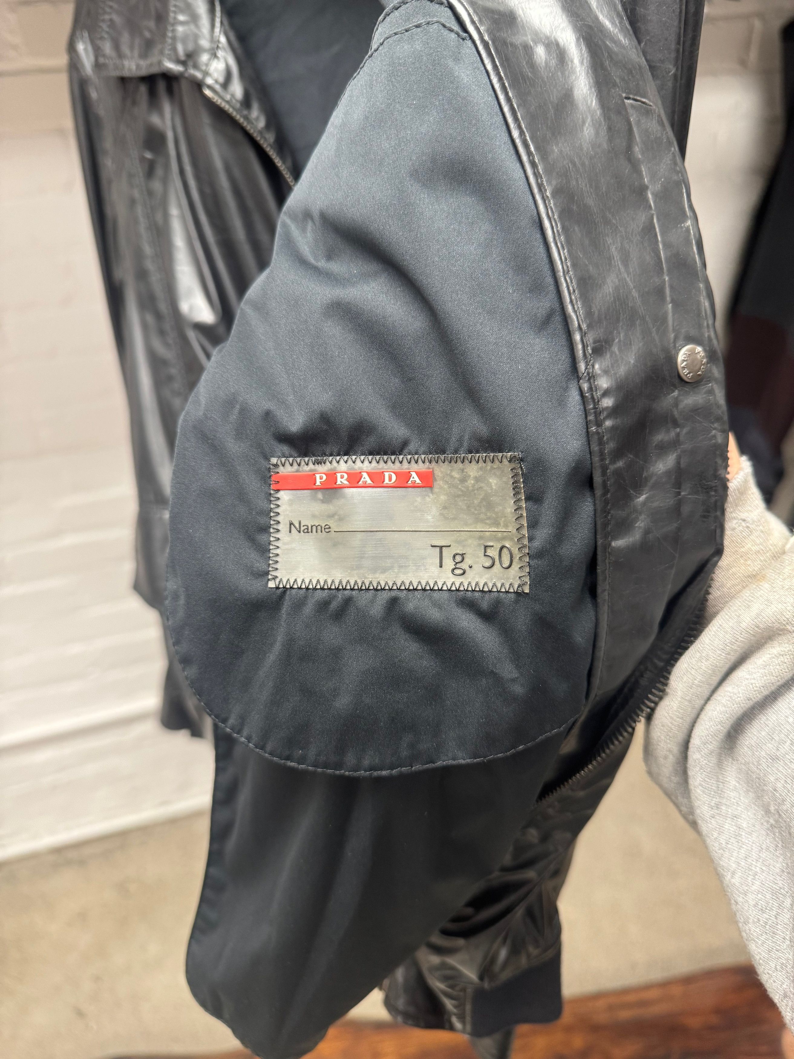 Prada 2000s Prada Sport Matte Black Nylon Cargo Jacket Size US M / EU 48-50 / 2 - 4 Thumbnail