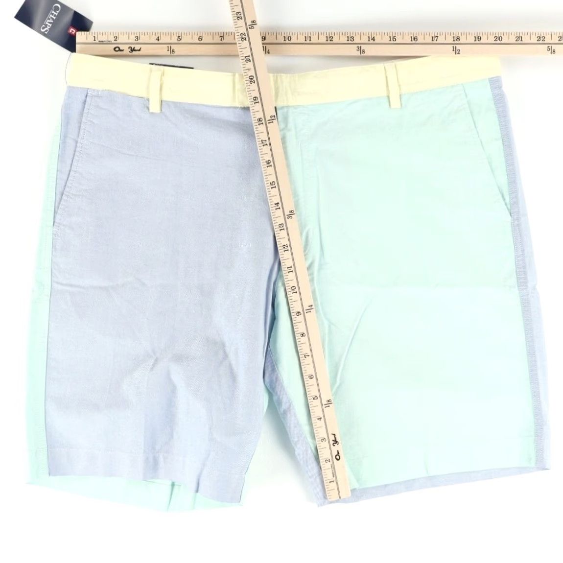 Chaps Chaps Oxford Panel Cotton Khaki Chino Shorts Multi-Colored Colorblock Men's 40 Size US 40 / EU 56 - 3 Thumbnail