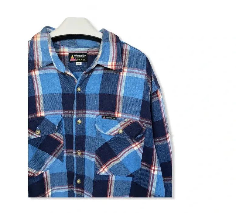 Wrangler Vintage Wrangler Plaid Tartan Flannel Shirt 👕 Size US L / EU 52-54 / 3 - 2 Thumbnail