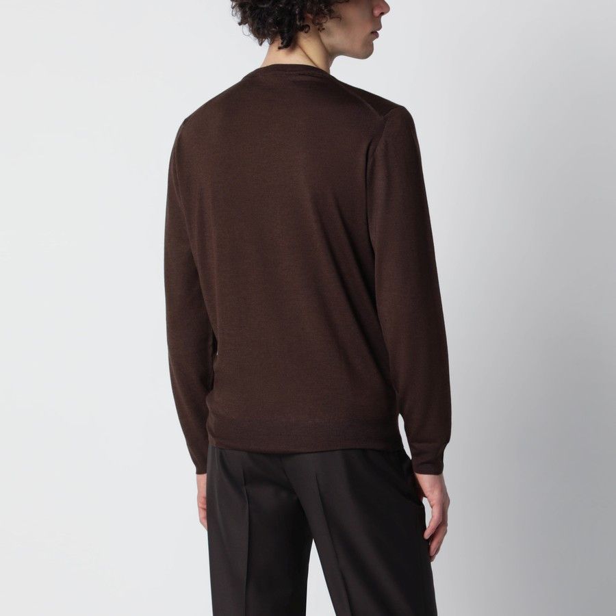 Drumohr o1d2blof0226 Wool Sweater in Brown Size US XL / EU 56 / 4 - 3 Thumbnail