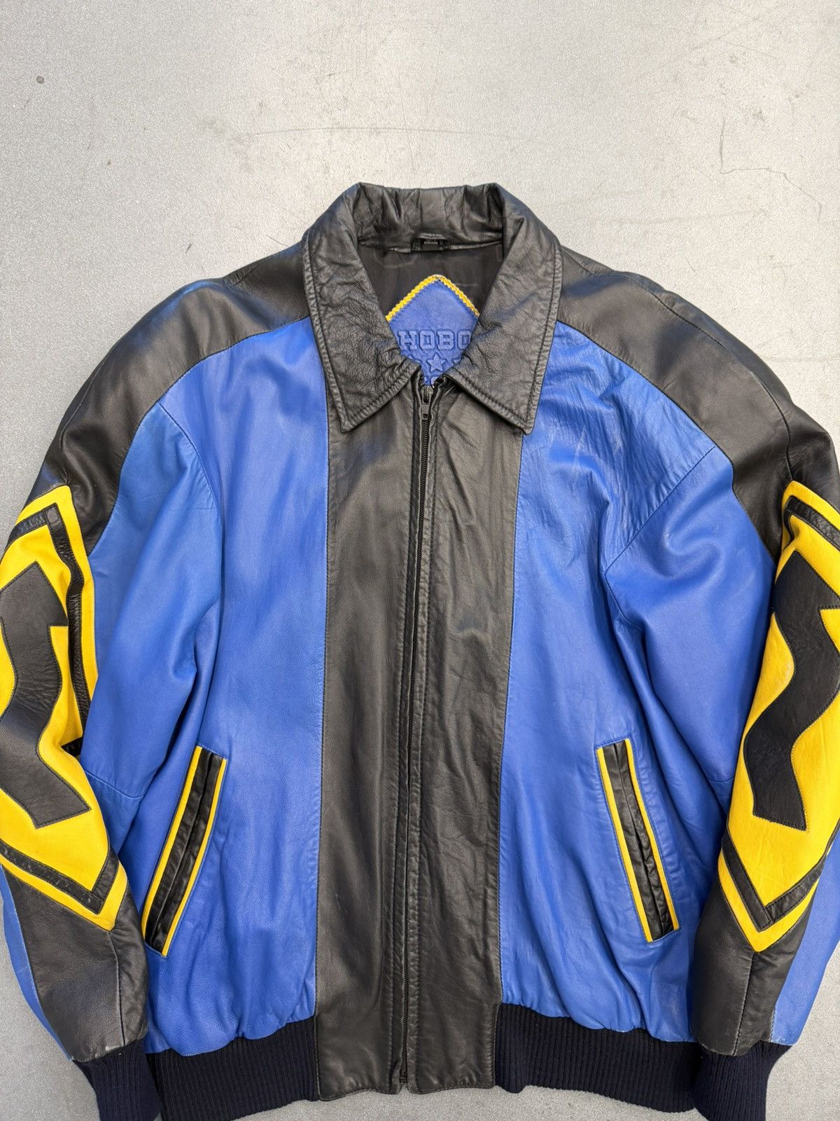 Michael Hoban Vintage Michael Hoban North Beach Street Sign Leather Jacket Size US S / EU 44-46 / 1 - 3 Thumbnail