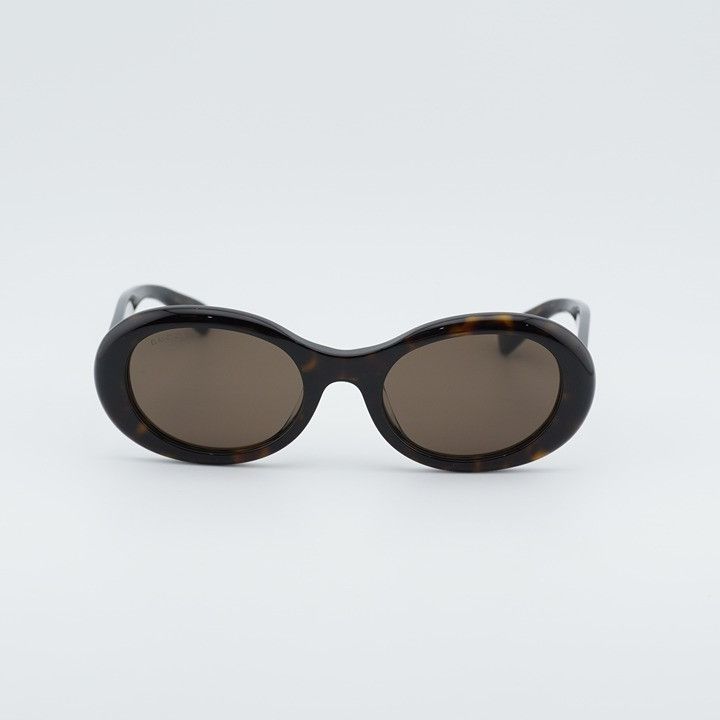 Gucci Gucci GG1587SA 002 Sunglasses Dark Havana Oval Frame, Brown Size ONE SIZE - 2 Thumbnail