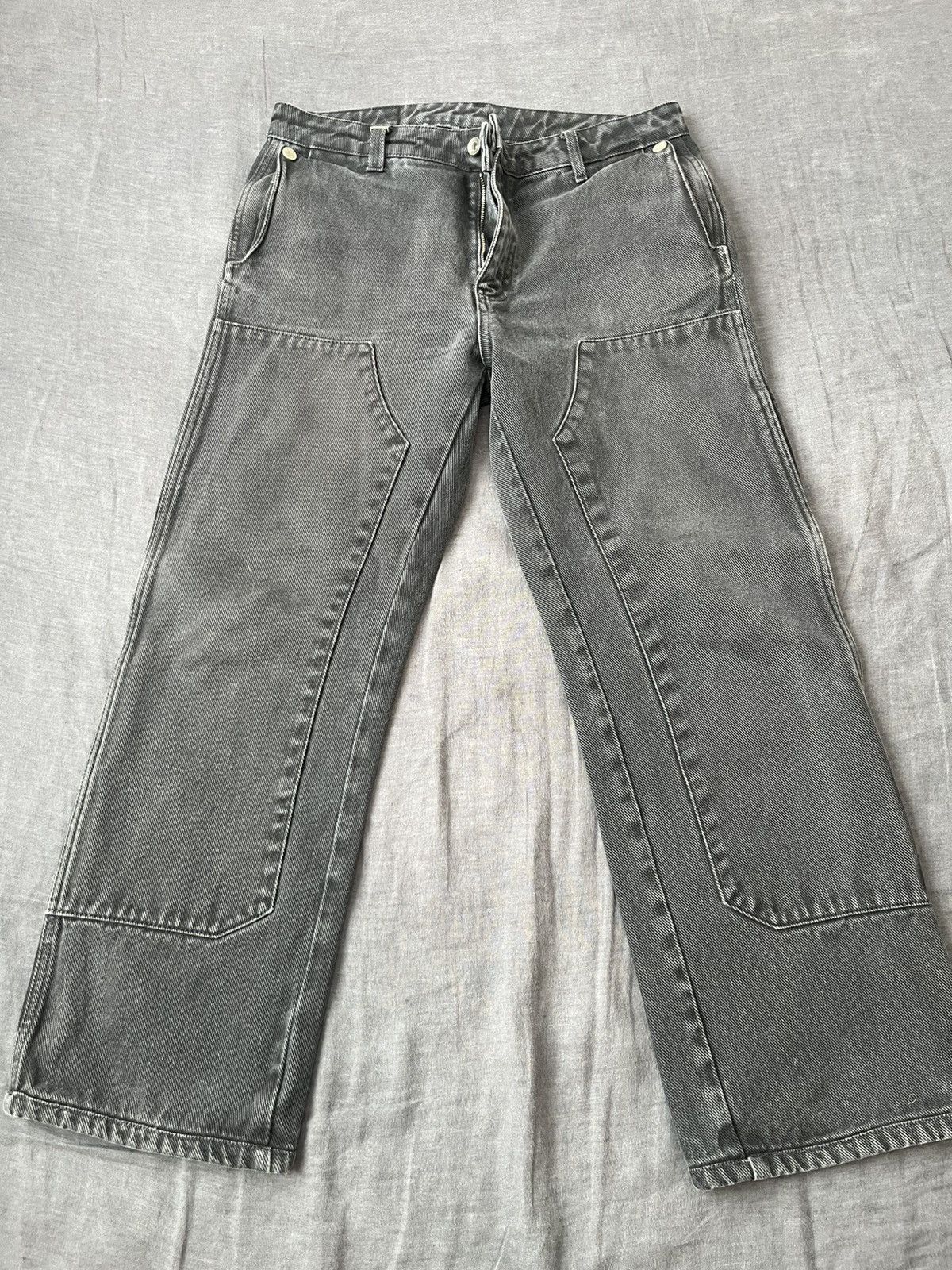 Other Flâneur Black Carpenter Straight Jeans Size US 32 / EU 48 - 3 Thumbnail