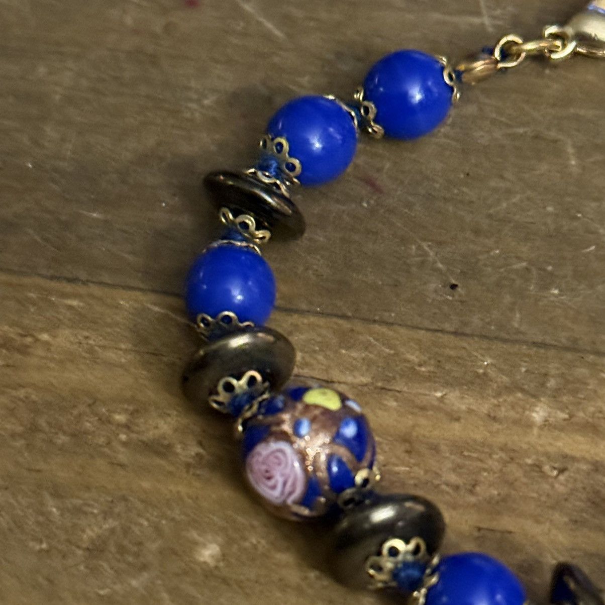 Other Blue Venetian glass bead bracelet Size ONE SIZE - 4 Thumbnail