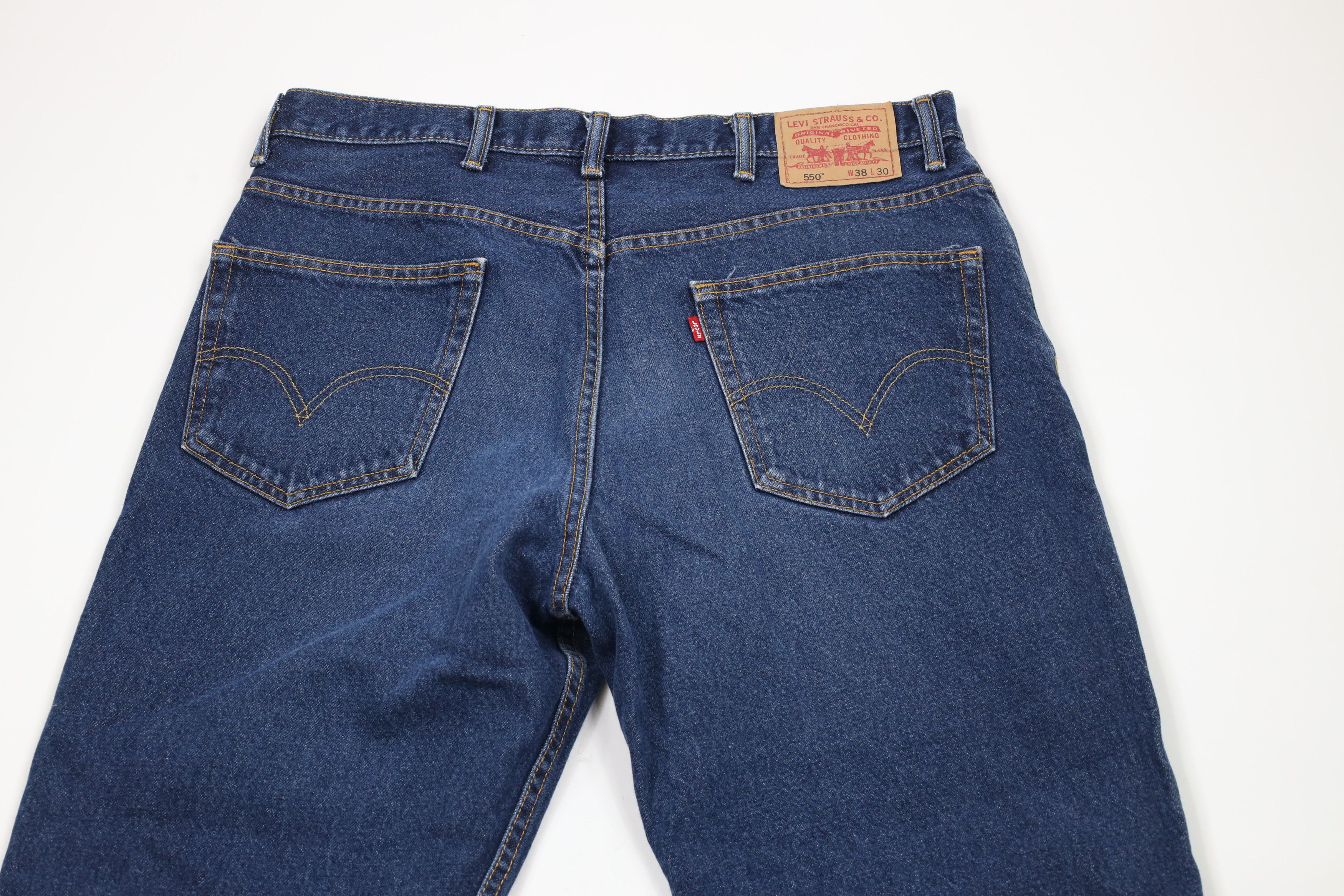 Levi's × Vintage Vintage Y2K Levis 550 Baggy Fit Denim Jeans Blue Cotton Size US 38 / EU 54 - 11 Thumbnail