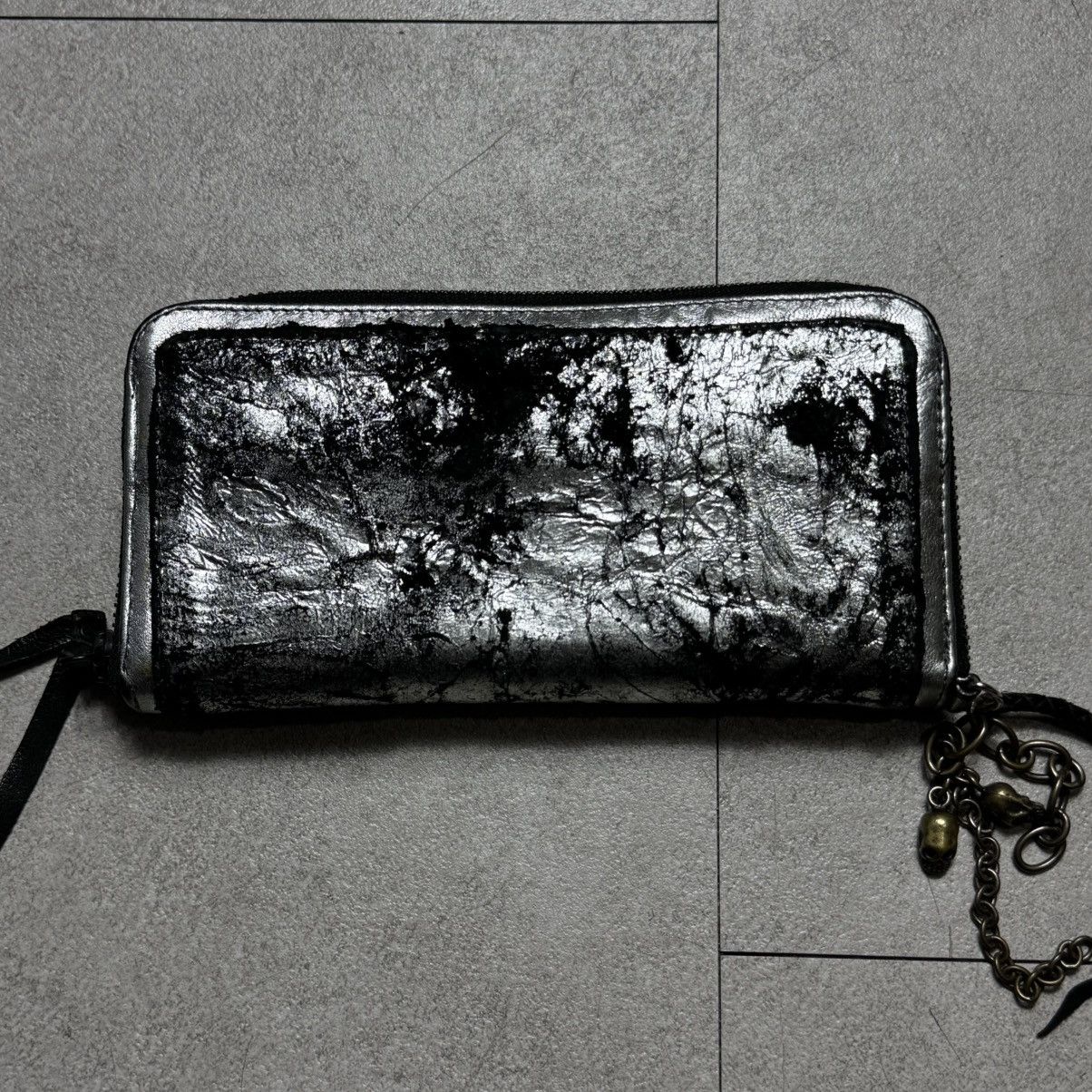14th Addiction × If Six Was Nine × KMRii Kmrii Studed Skull Holder Long Wallet Size ONE SIZE - 2 Thumbnail
