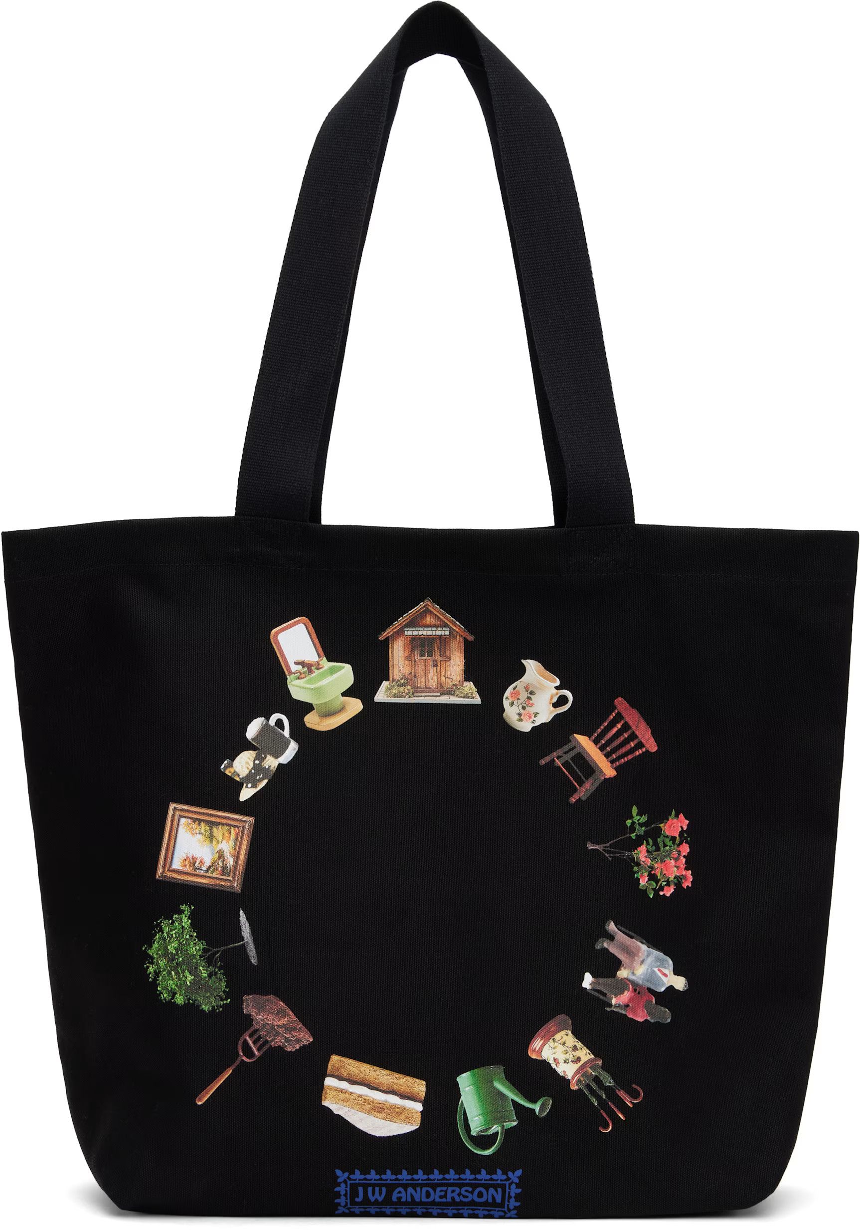 JW Anderson JW Anderson Black Canvas Tote Size ONE SIZE - 1 Thumbnail