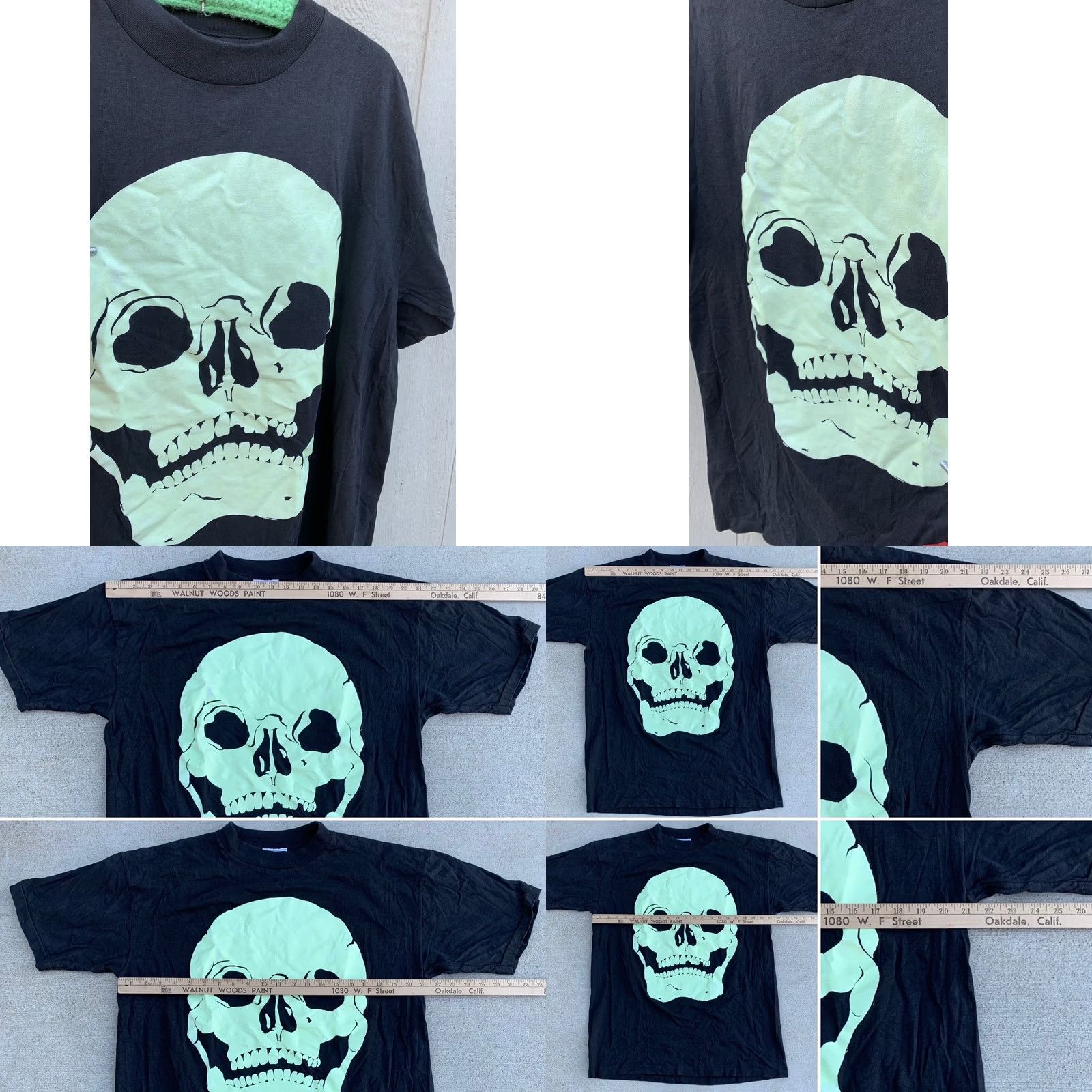 Bones VINTAGE Rattle My Bones t shirt skull glow In the dark graphics 90s Y2K XL Men Size US XL / EU 56 / 4 - 8 Thumbnail