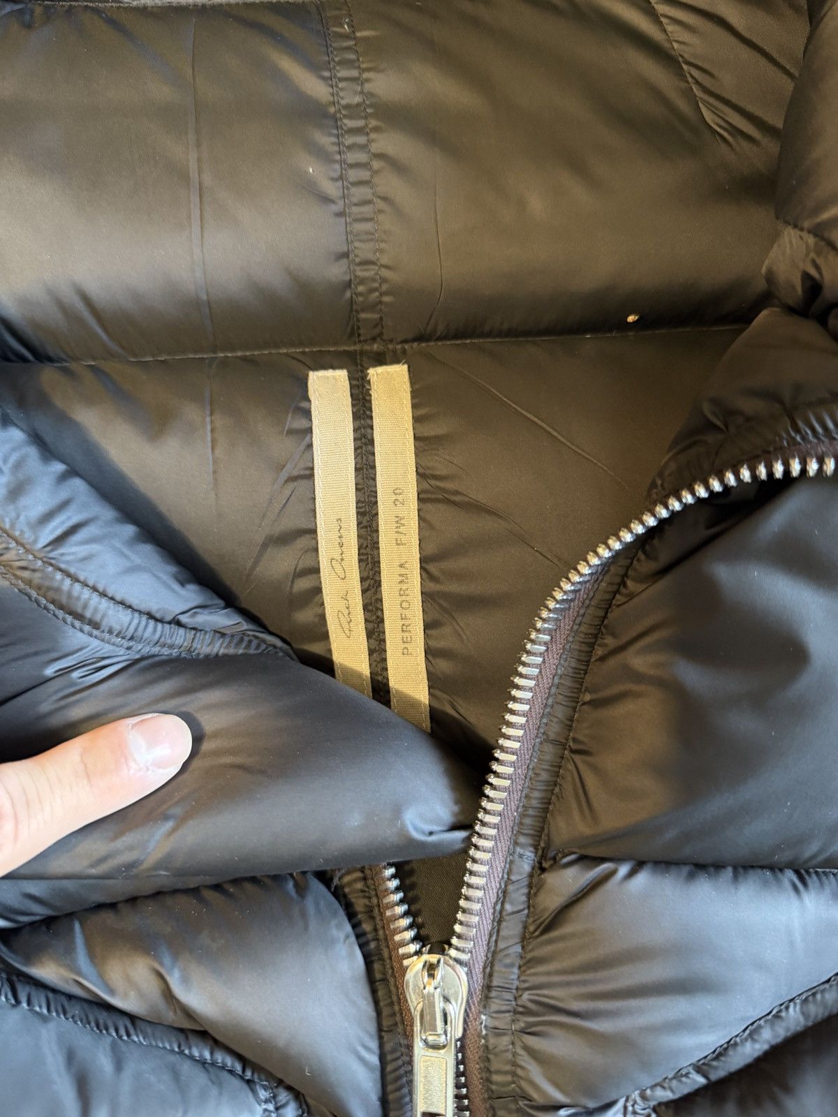 Rick Owens Rick Owens Goose Down Asymmetric Zipper Mountain Puffer Size US S / EU 44-46 / 1 - 7 Thumbnail