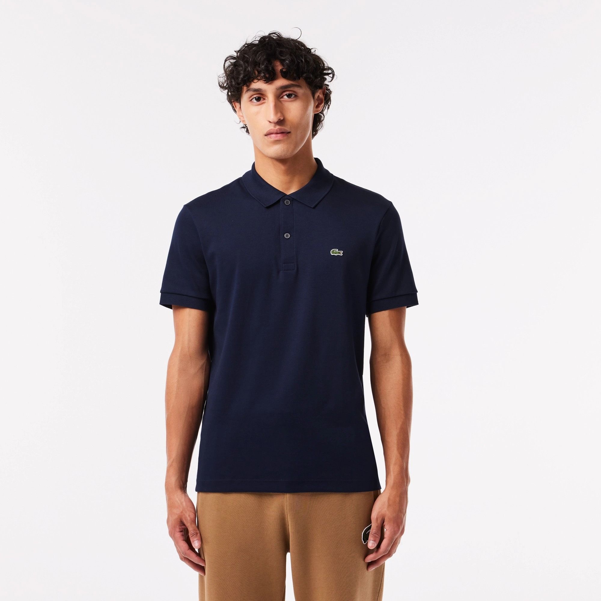 Lacoste Lacoste Regular Fit Ultra Soft Cotton Jersey Polo Navy Sz XL ...