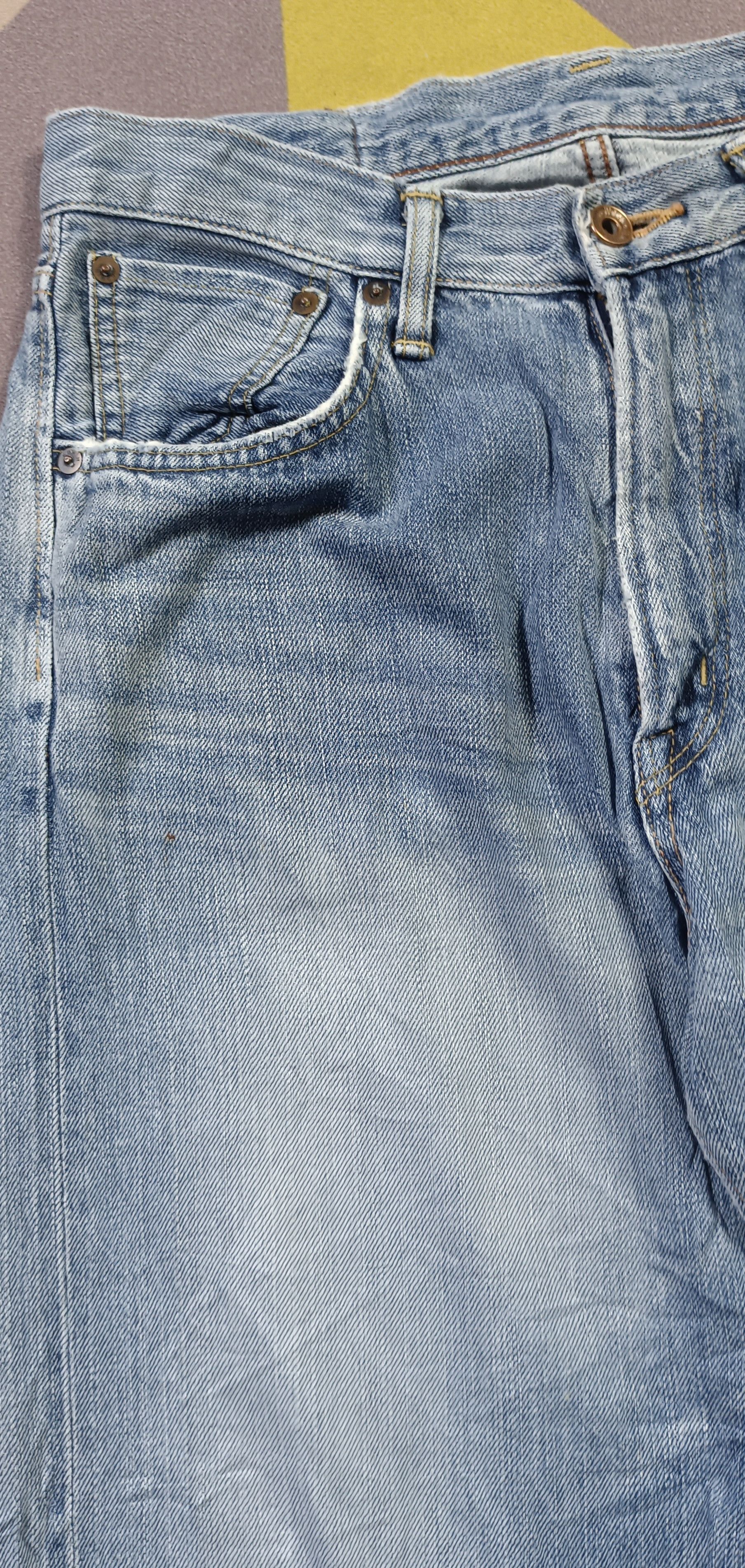 Edwin Edwin Selvedge 505z Orange tag Distressed Denim (30) Size US 30 / EU 46 - 9 Thumbnail
